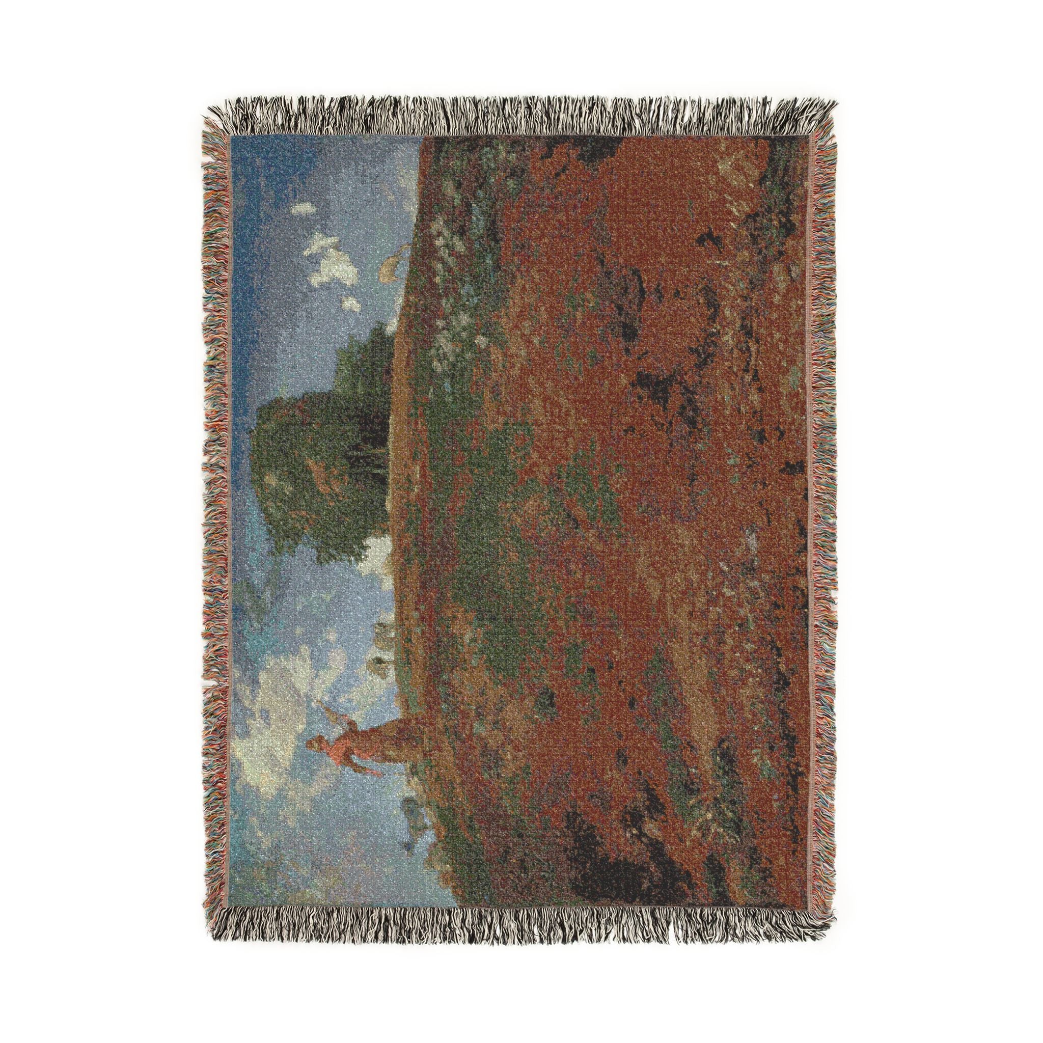 Jean François Millet - In the Auvergne | Woven Tapestry Blanket