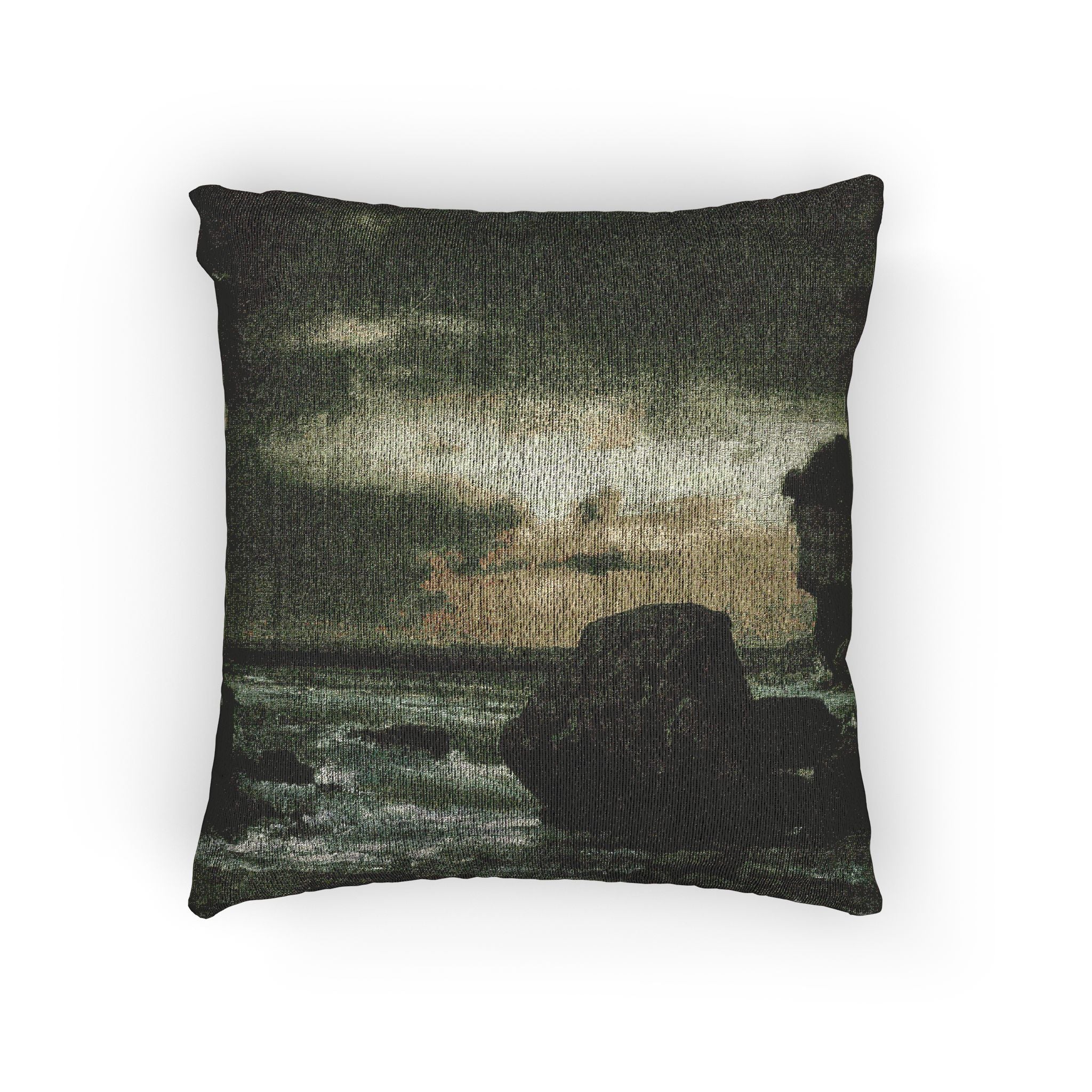 George Inness - A Marine | Woven Pillow