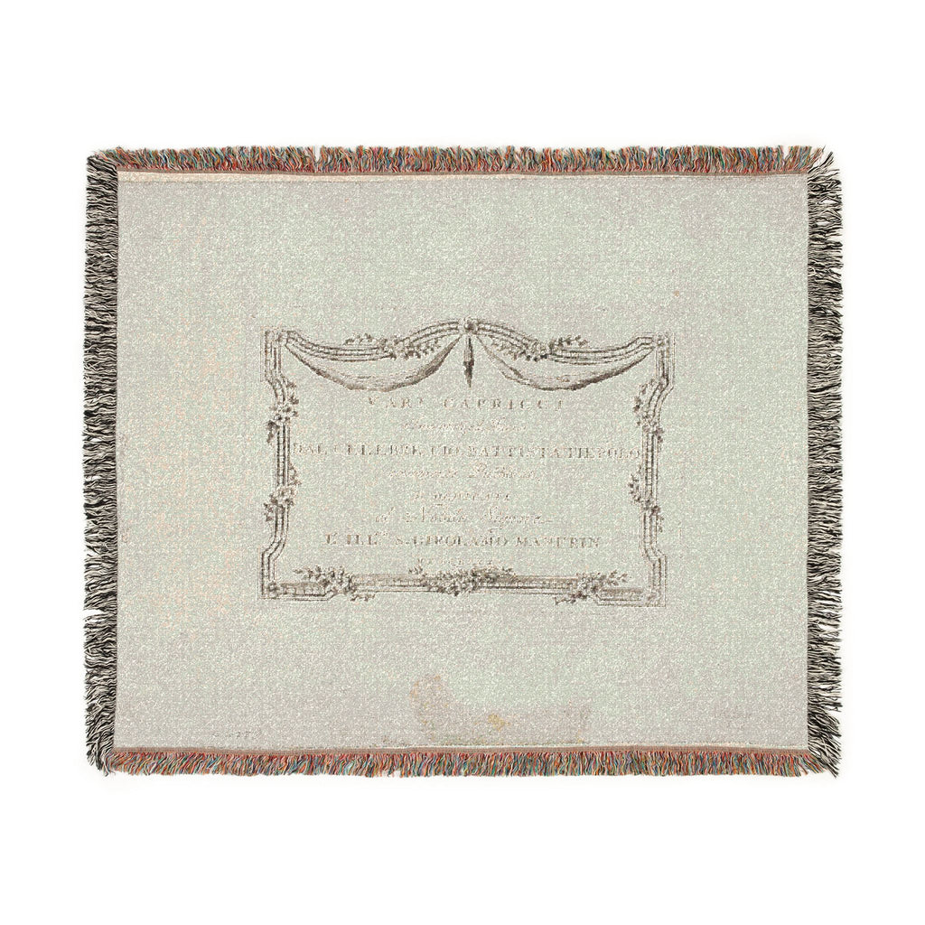 Giovanni Battista Tiepolo - Frontispiece from Capricci | Woven Tapestry Blanket