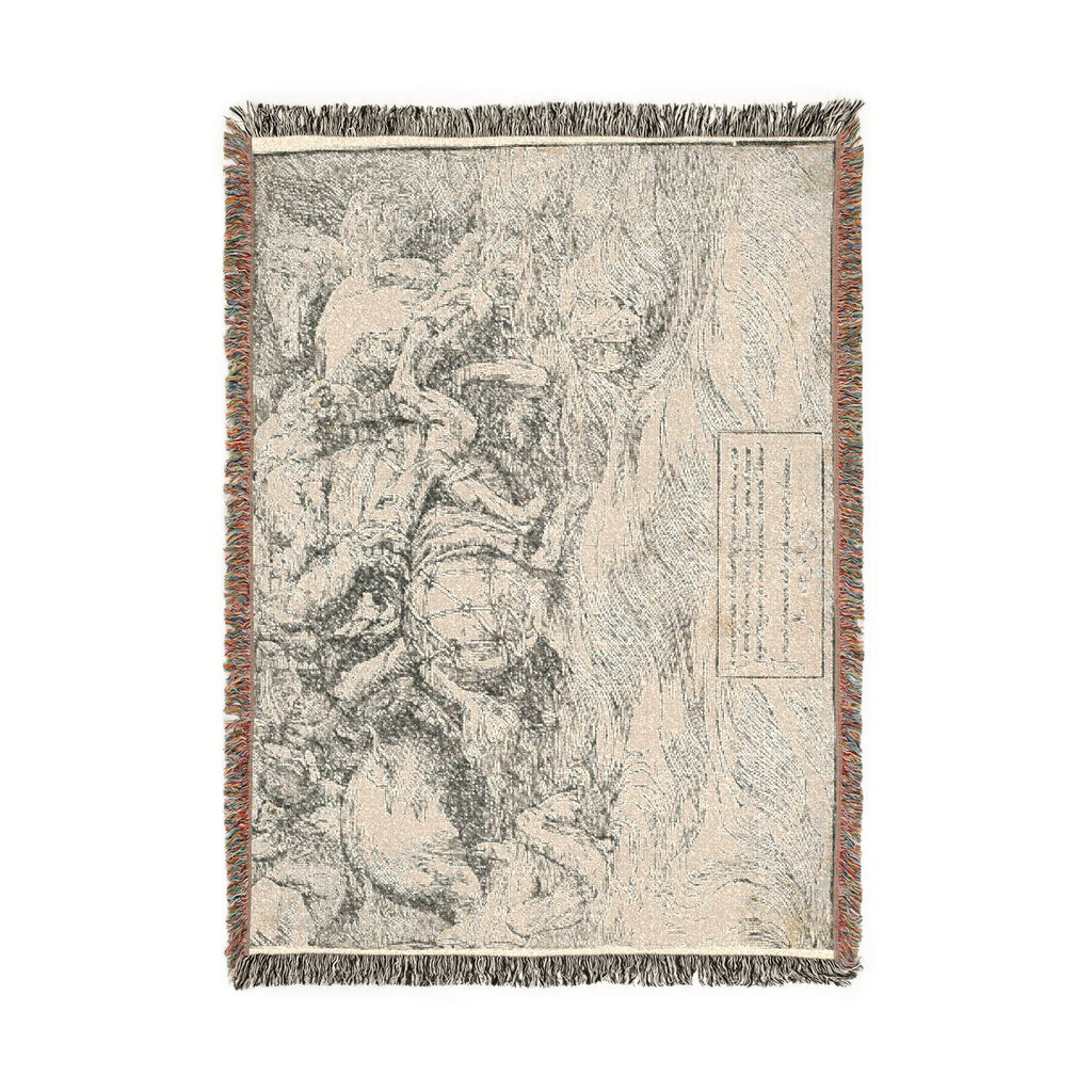 Titian - The Submersion of Pharaoh's Army in the Red Sea | Woven Tapestry Blanket