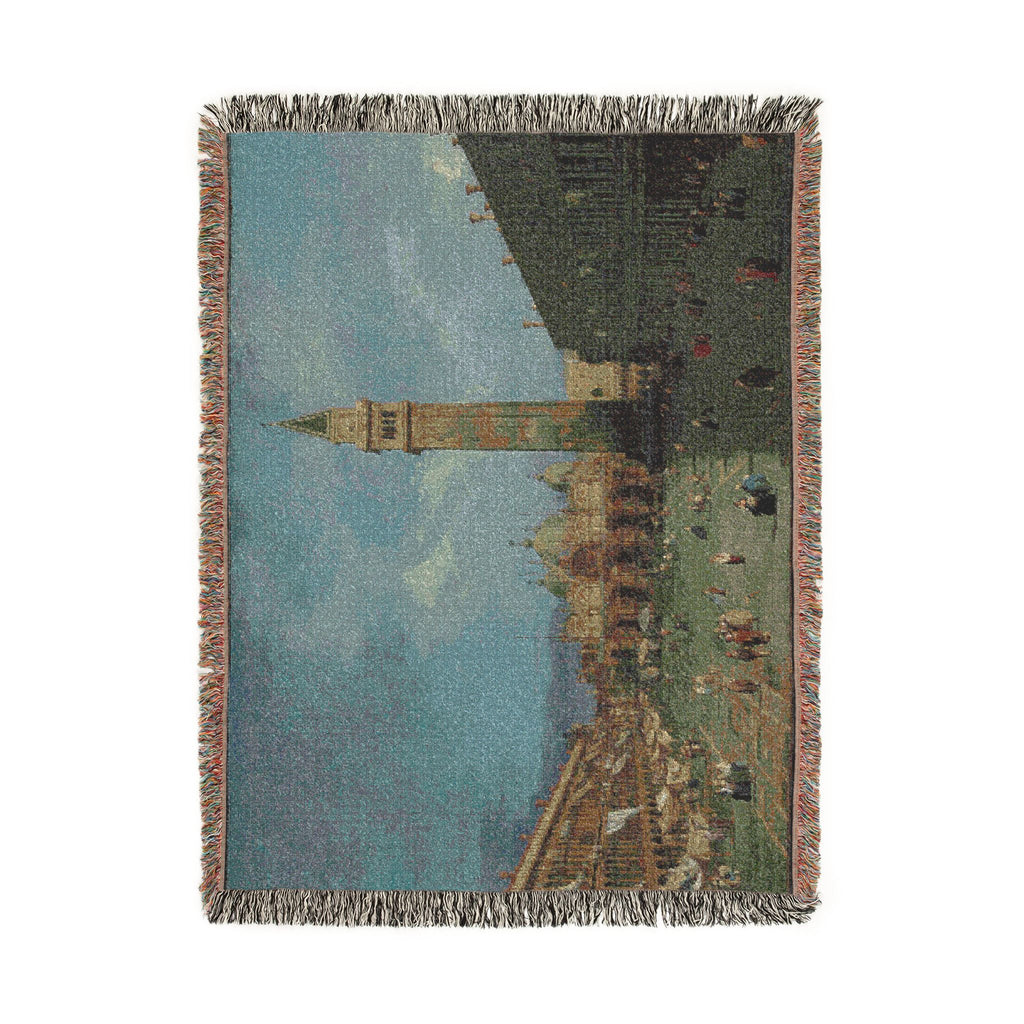 Giovanni Antonio Canal, il Canaletto - Piazza San Marco - WGA03883 | Woven Tapestry Blanket