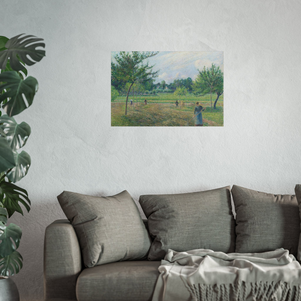 Camille Pissarro - Haymaking at Éragny | Fine Art Poster