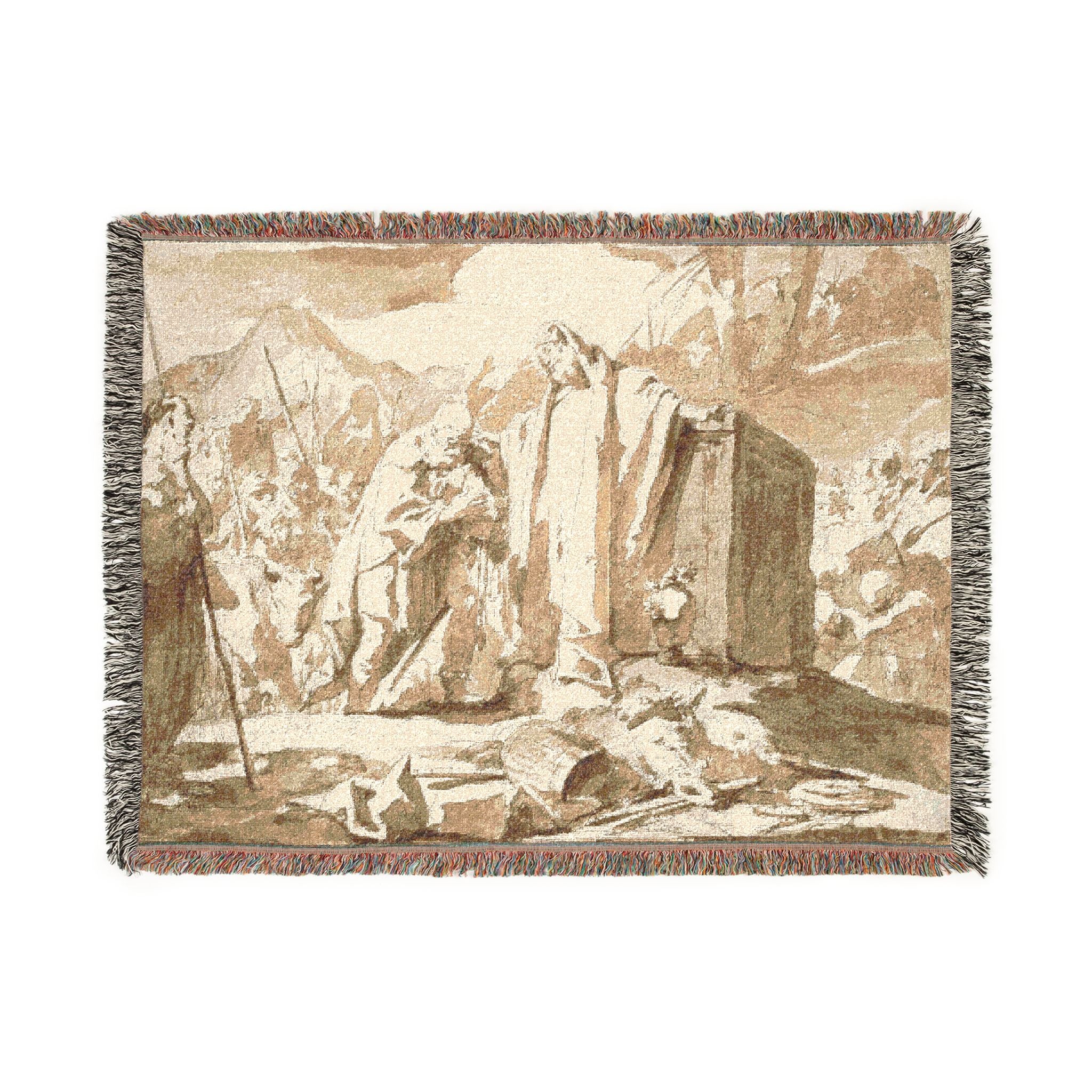 Giovanni Battista Tiepolo - The Meeting of Abraham and Melchizedek | Woven Tapestry Blanket