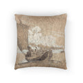 Winslow Homer - Fishing off Scarborough | Woven Pillow