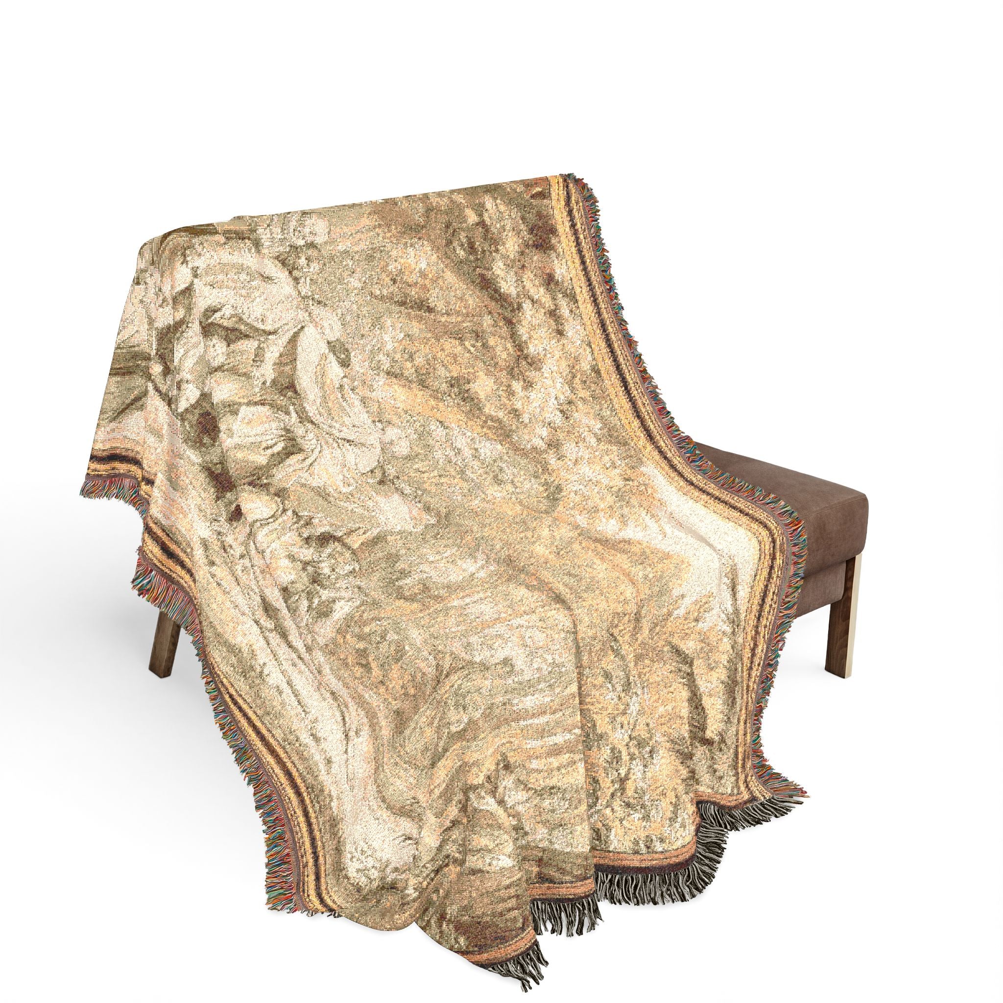The Arrival of Jean-Jacques Rousseau to the Champs-Élysées Jean Michel Moreau Tapestry Blanket