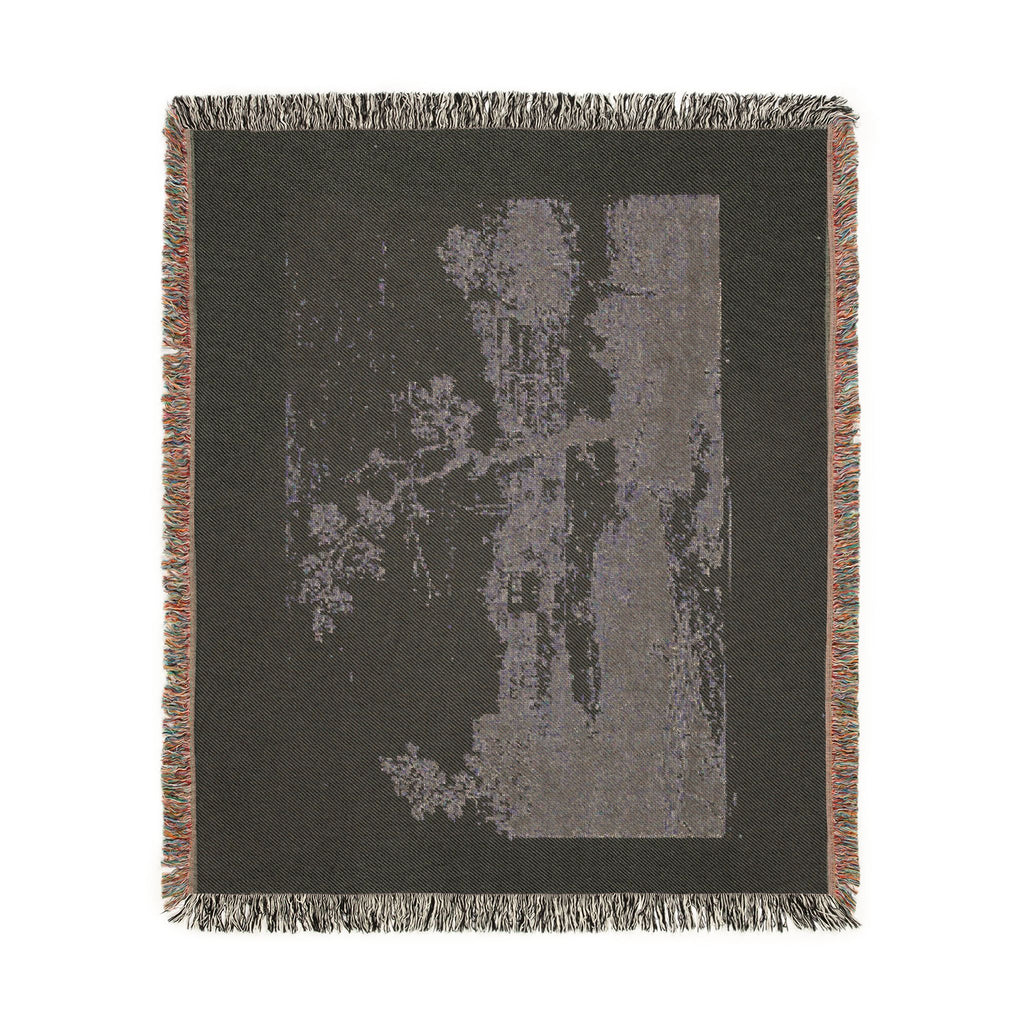 Canaletto - View of a Town on a River Bank, from Vedute | Woven Tapestry Blanket