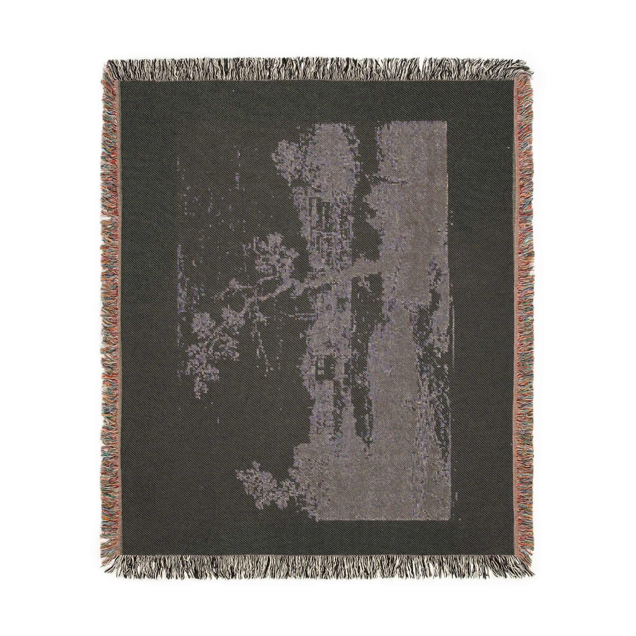 Canaletto - View of a Town on a River Bank, from Vedute | Woven Tapestry Blanket