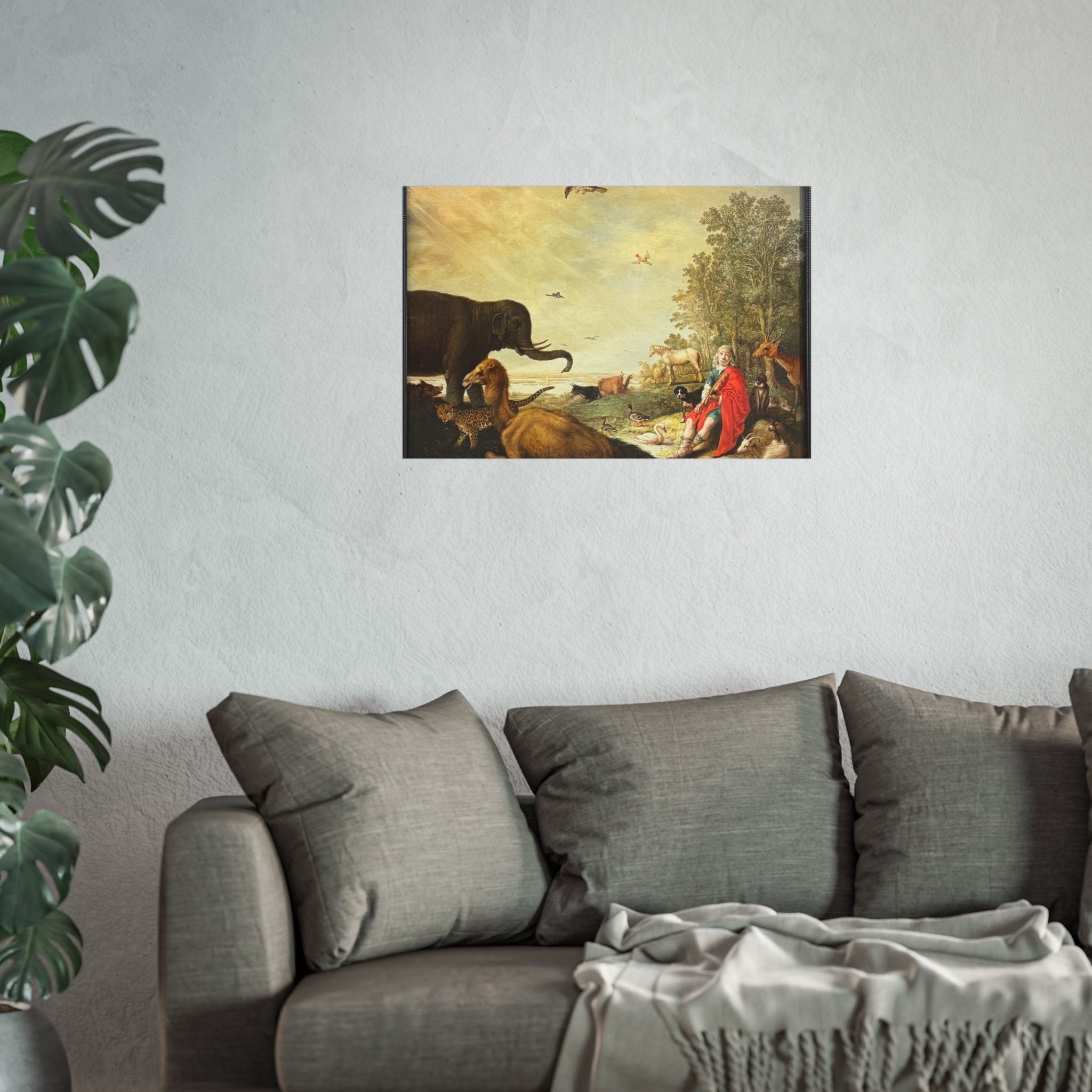 Dessau, Anhaltische Gemäldegalerie, Aelbert Jacobsz. Cuyp, Orpheus und die Tiere | Fine Art Poster