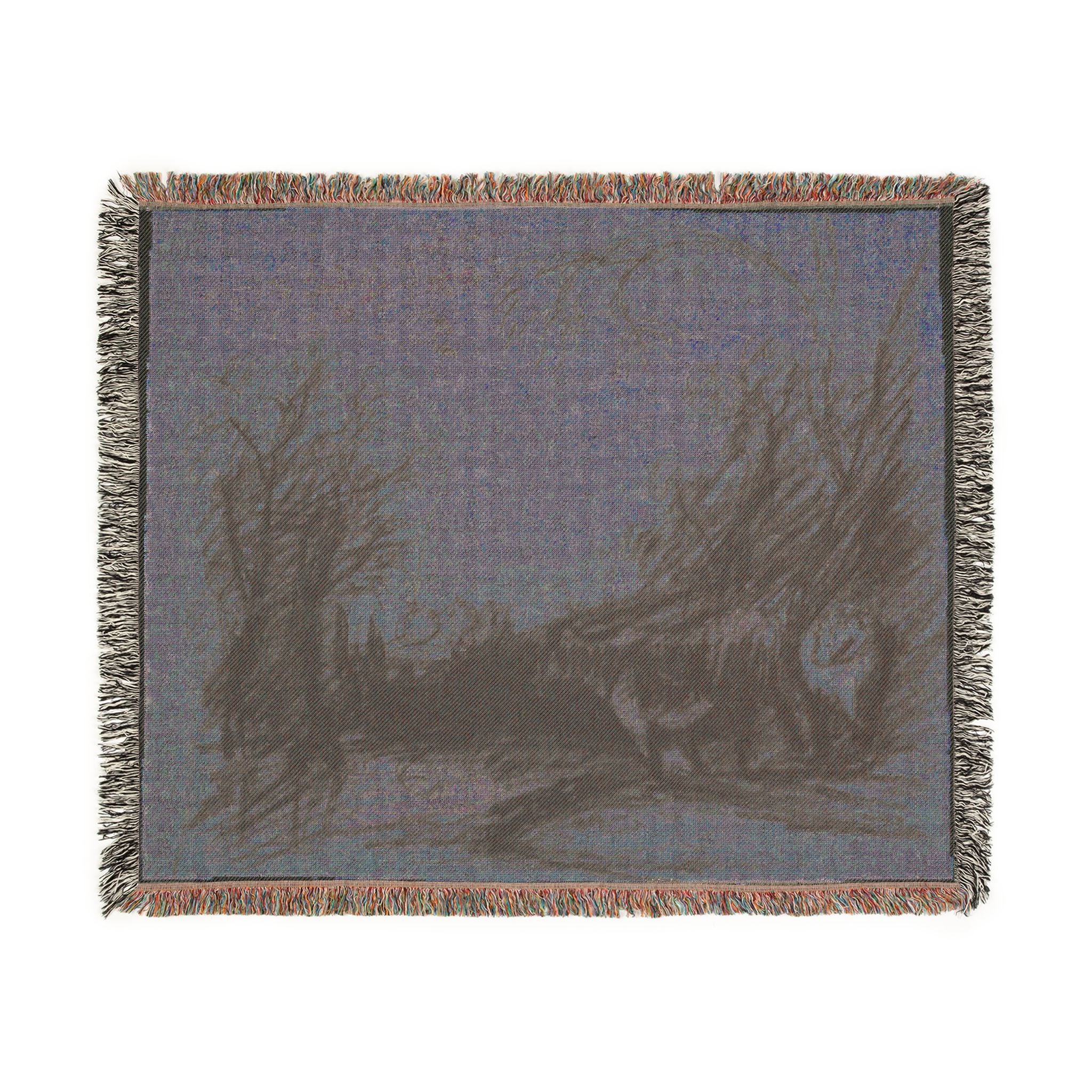 John Constable - Landscape with Cows | Woven Tapestry Blanket