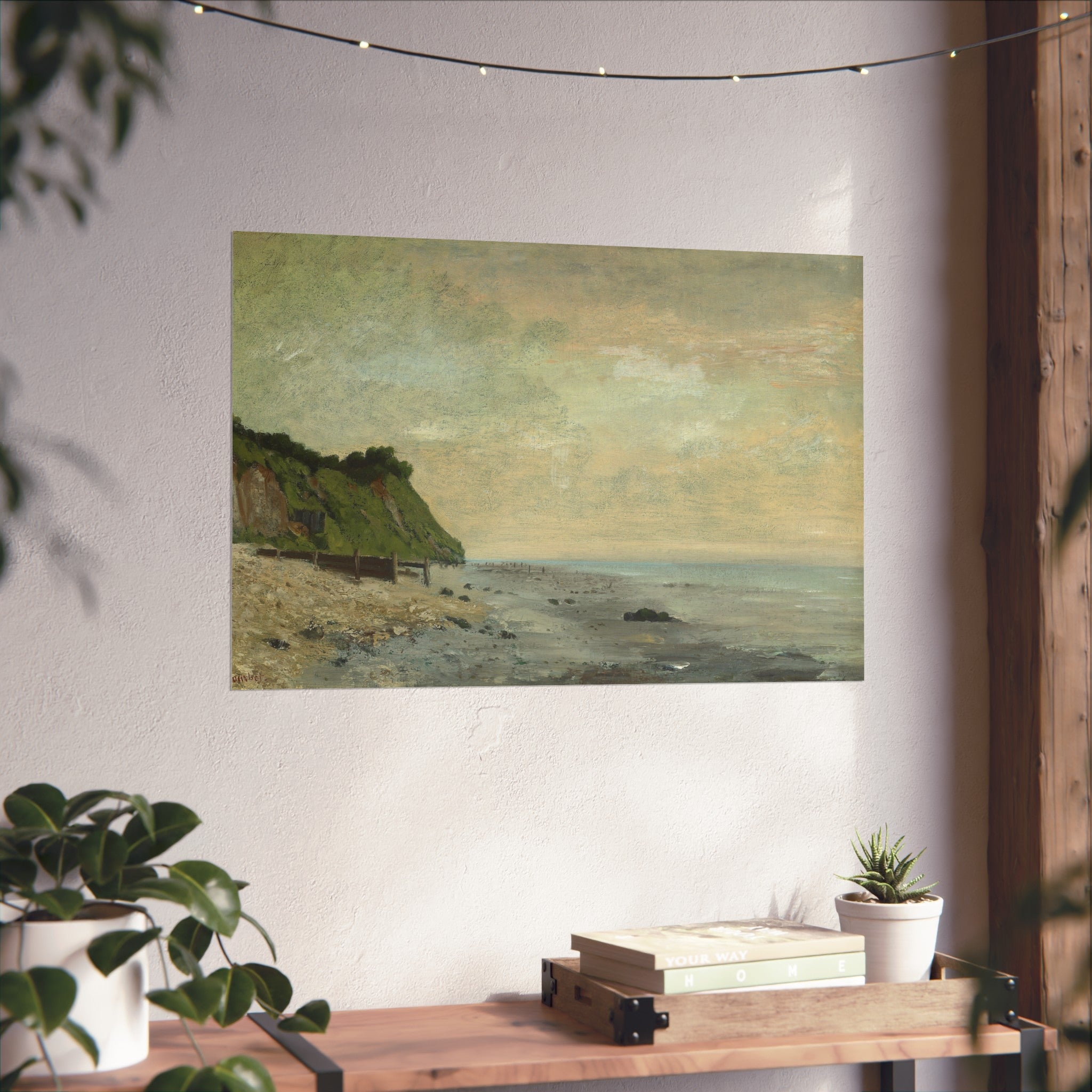 Gustave Courbet - Cliffs on the Sea Coast, Sunrise | Fine Art Poster