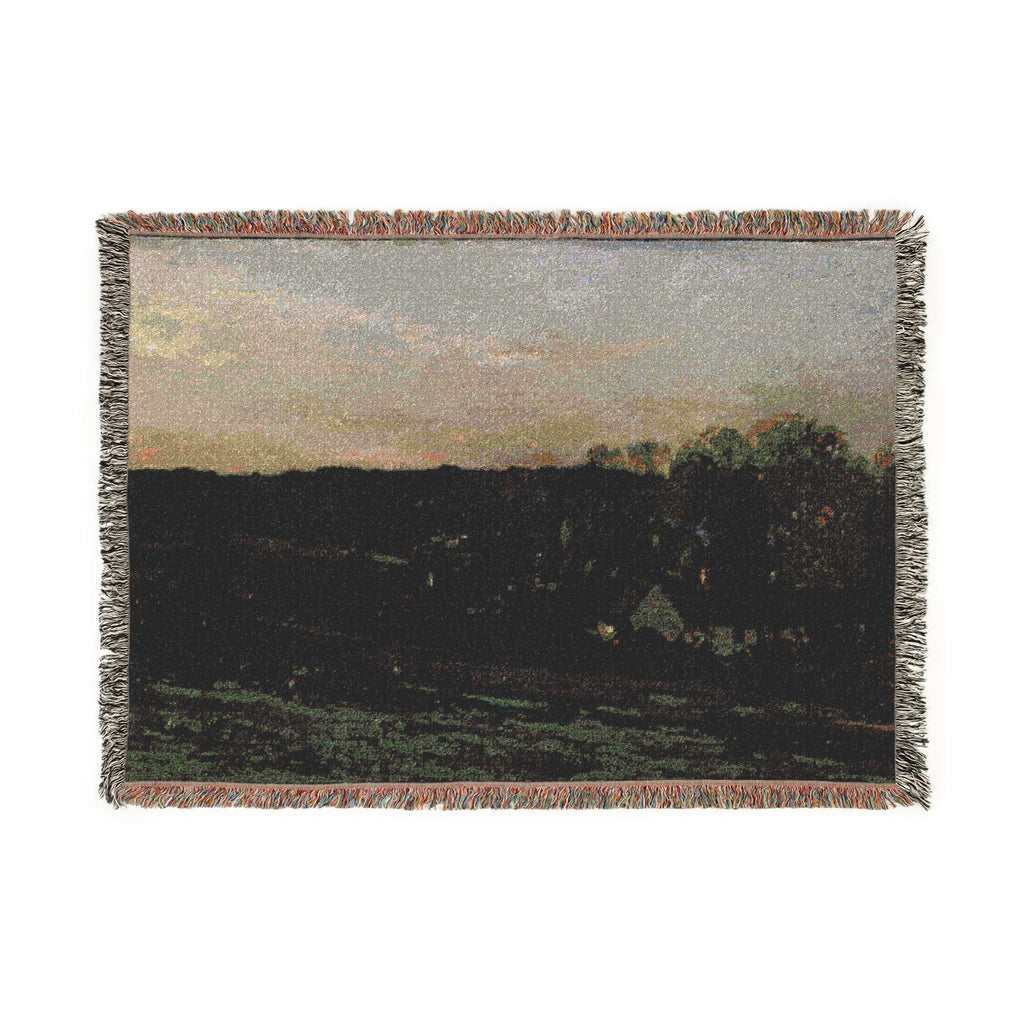 Charles François Daubigny - House of Mère Bazot | Woven Tapestry Blanket