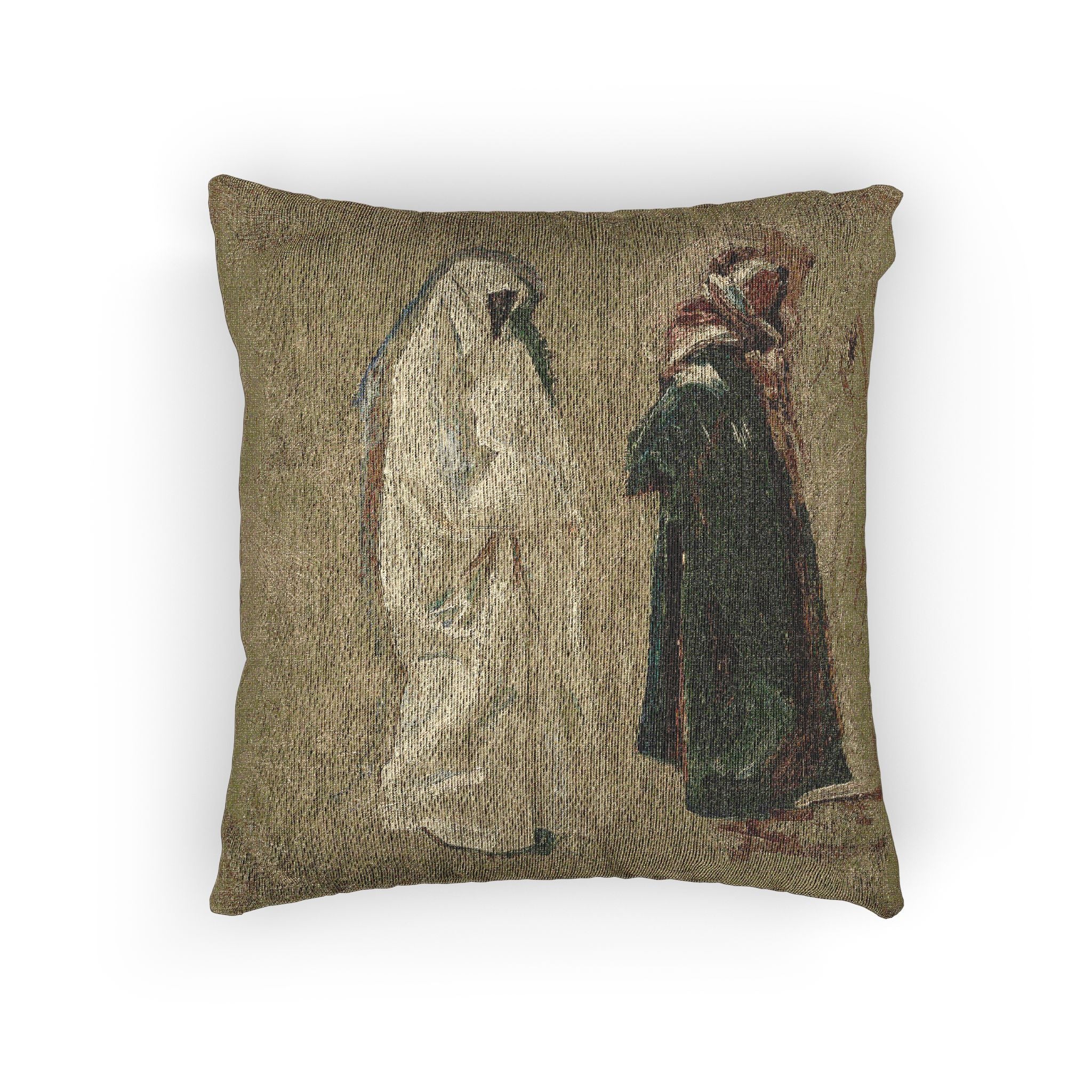 John Singer Sargent - Study of Two Bedouins | Woven Pillow