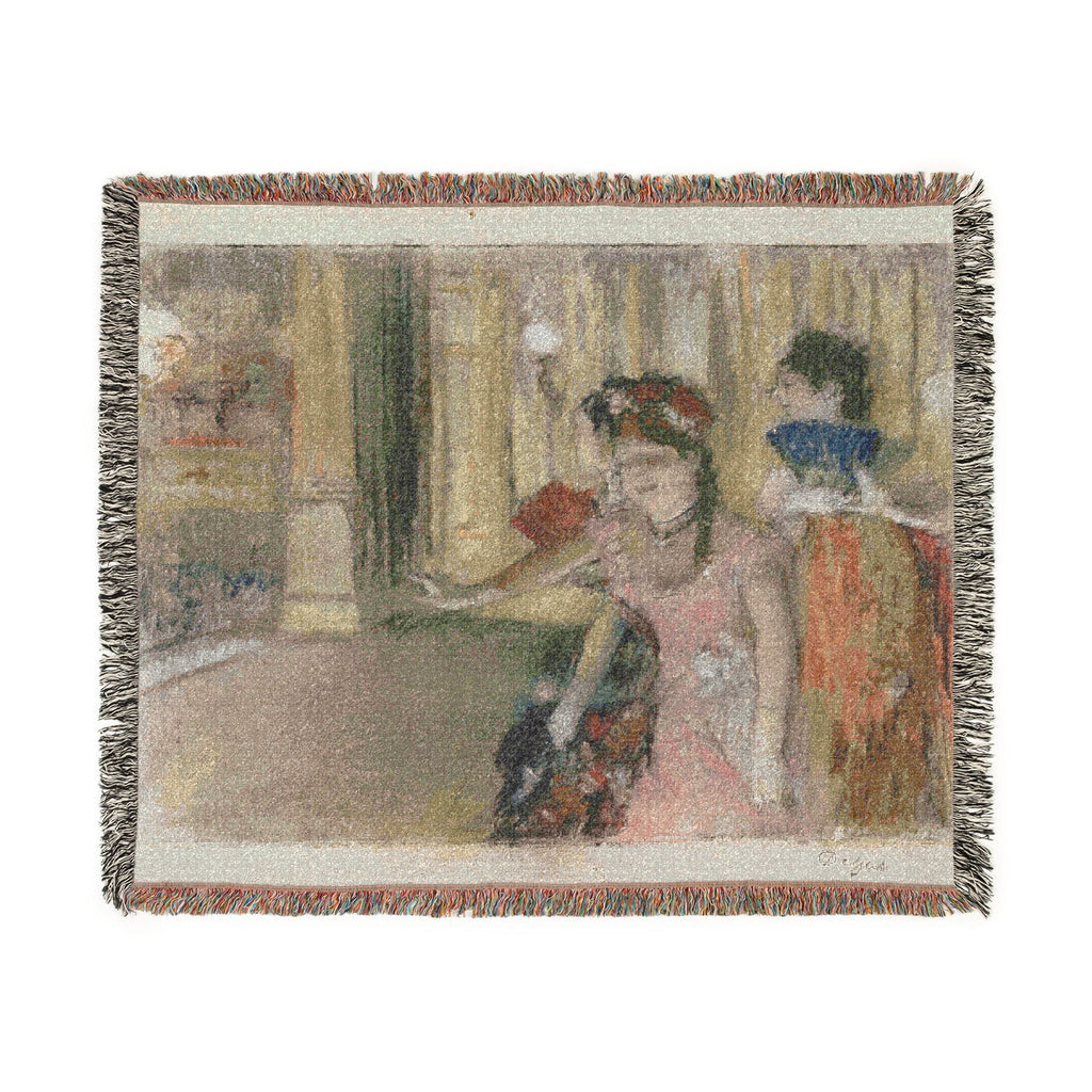 Hilaire Germain Edgar Degas - Singers on the Stage | Woven Tapestry Blanket