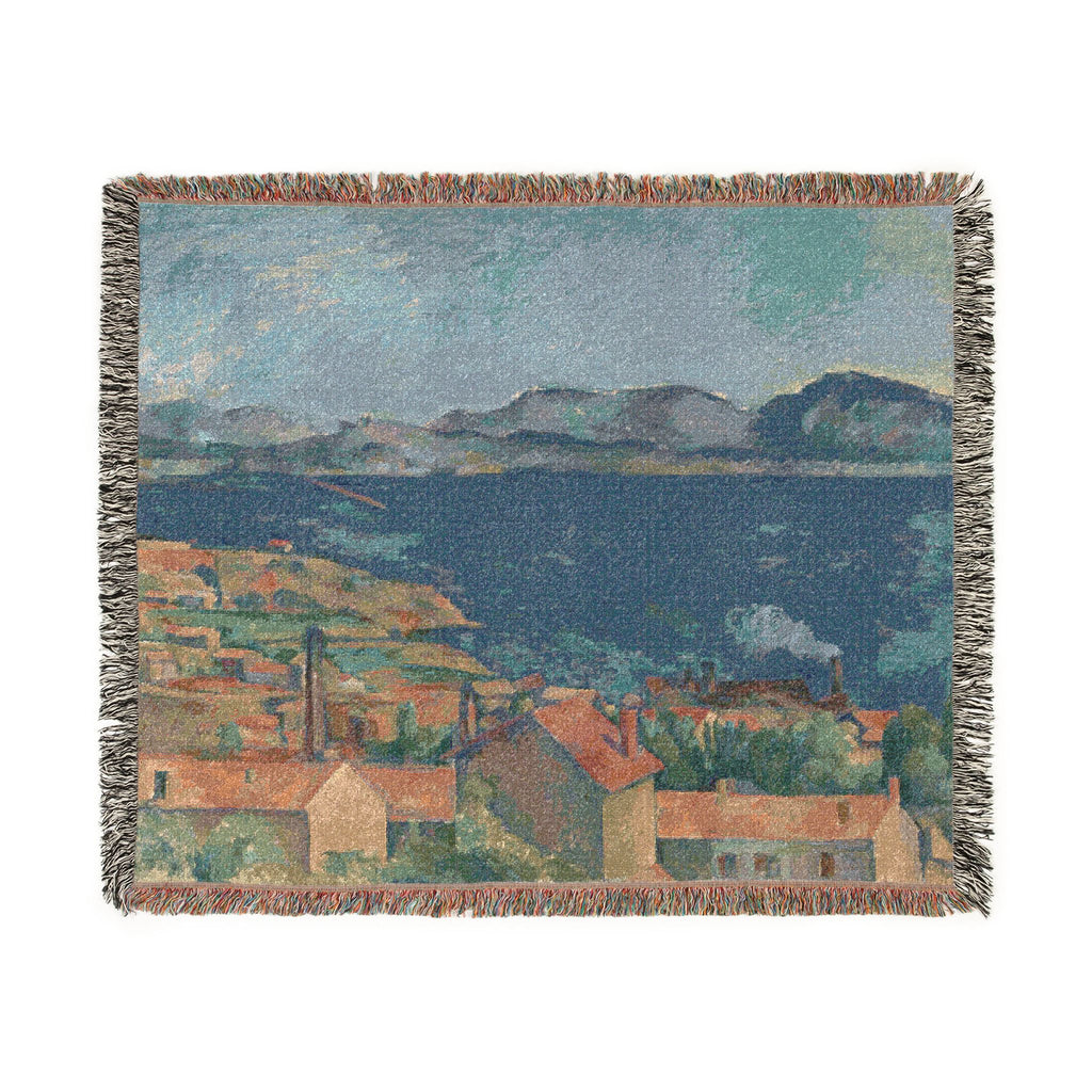 Paul Cezanne - The Bay of Marseille, Seen from L'Estaque | Woven Tapestry Blanket