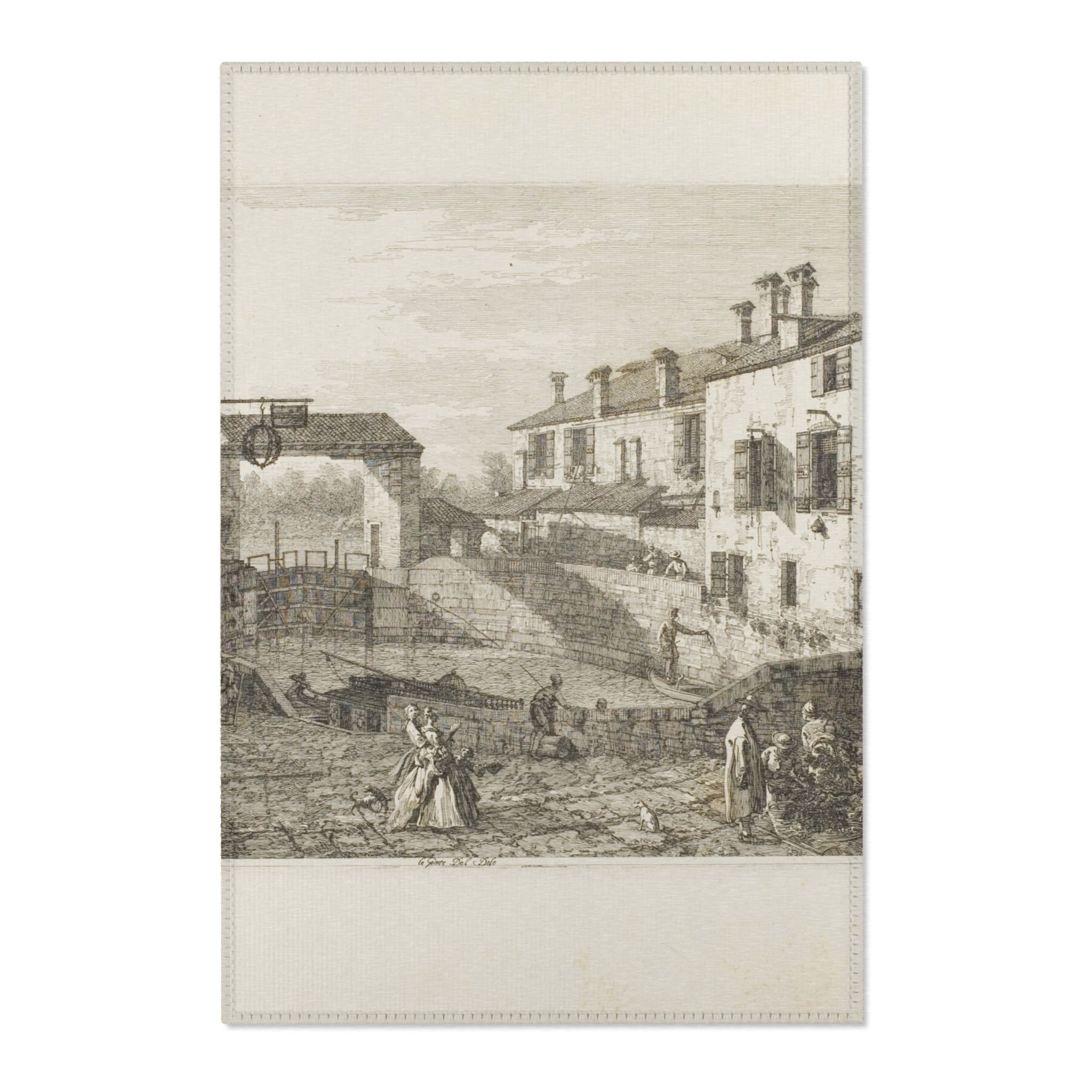 Canaletto - Le Porte Del Dolo, from Vedute | Area Rug