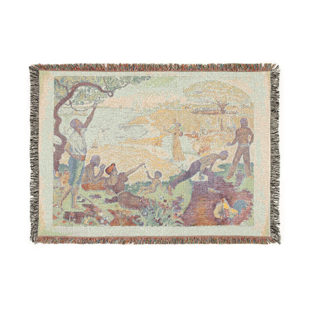 Paul Signac - In Times of Harmony | Woven Tapestry Blanket