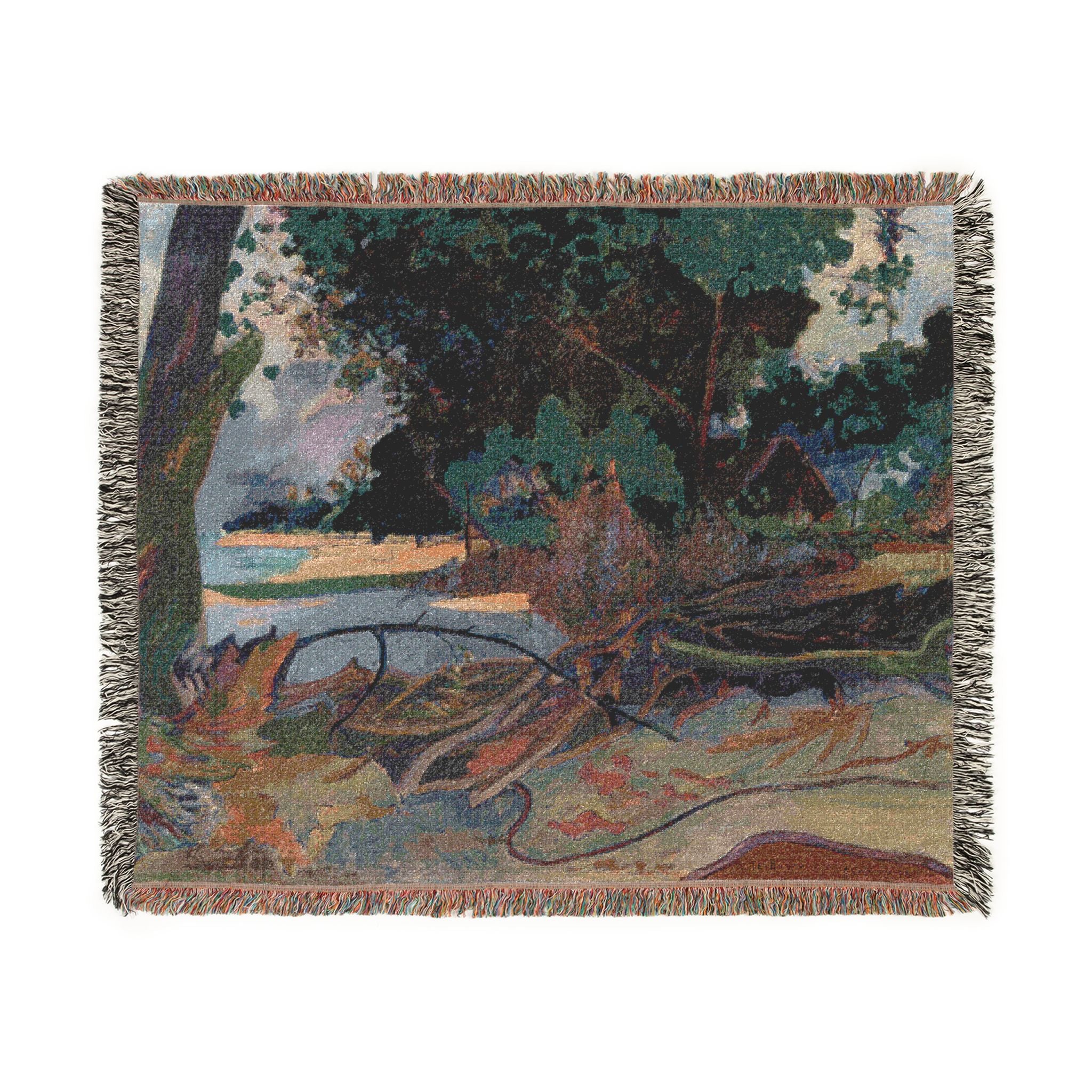 Paul Gauguin - Te burao (The Hibiscus Tree) | Woven Tapestry Blanket
