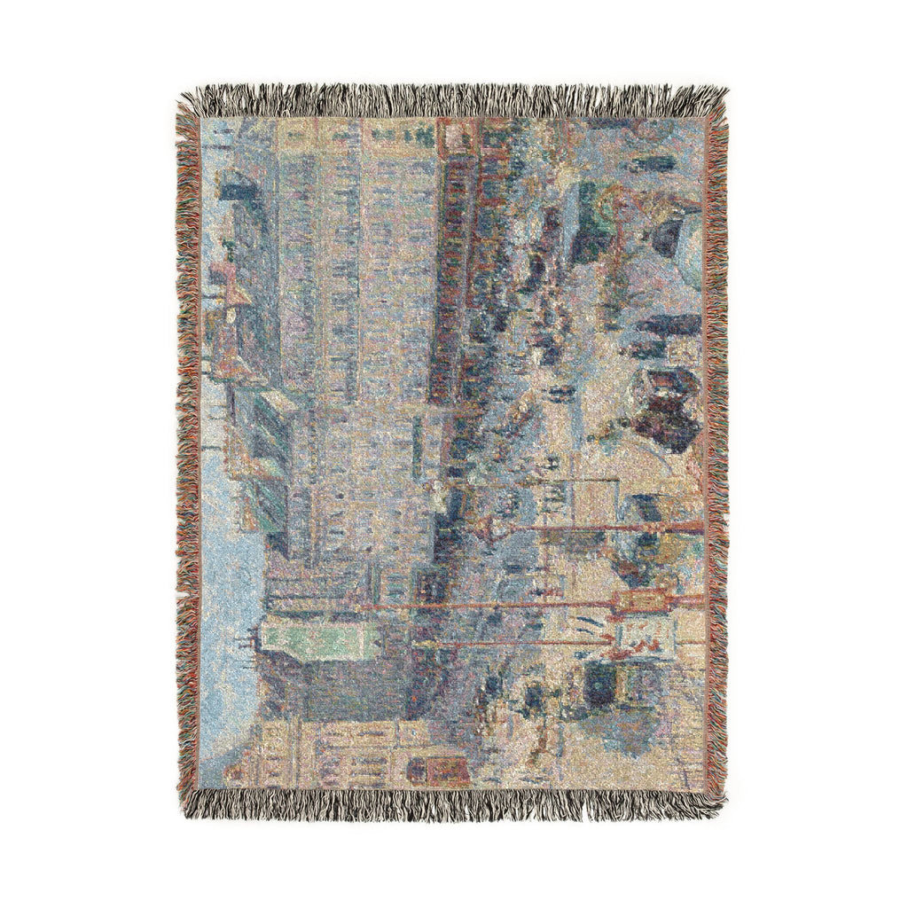 Camille Pissarro - The Place du Havre, Paris | Woven Tapestry Blanket