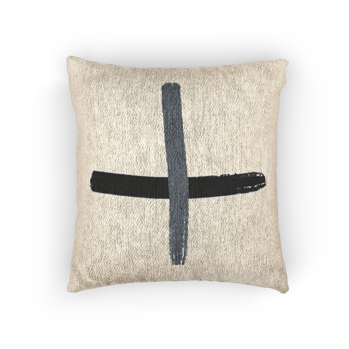Inkwell Crossed Strokes Woven Pillow