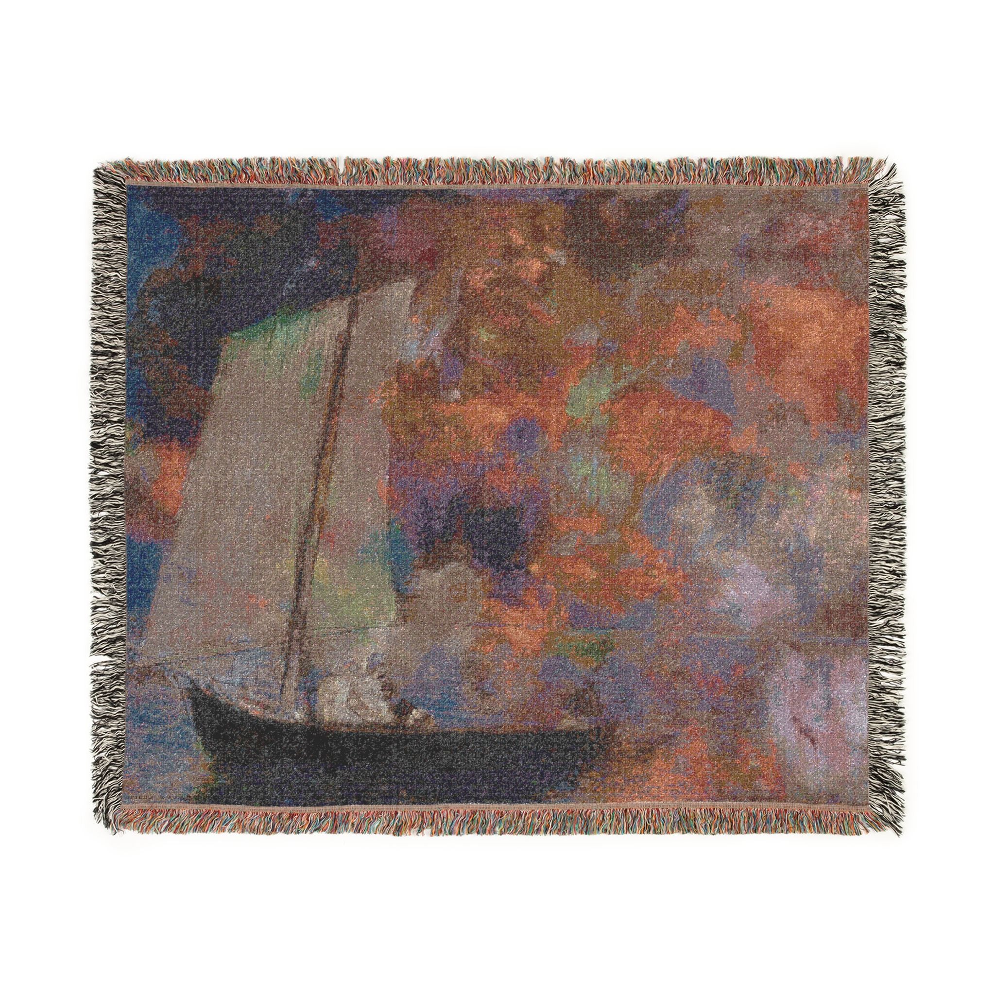 Flower Clouds Odilon Redon Tapestry Blanket