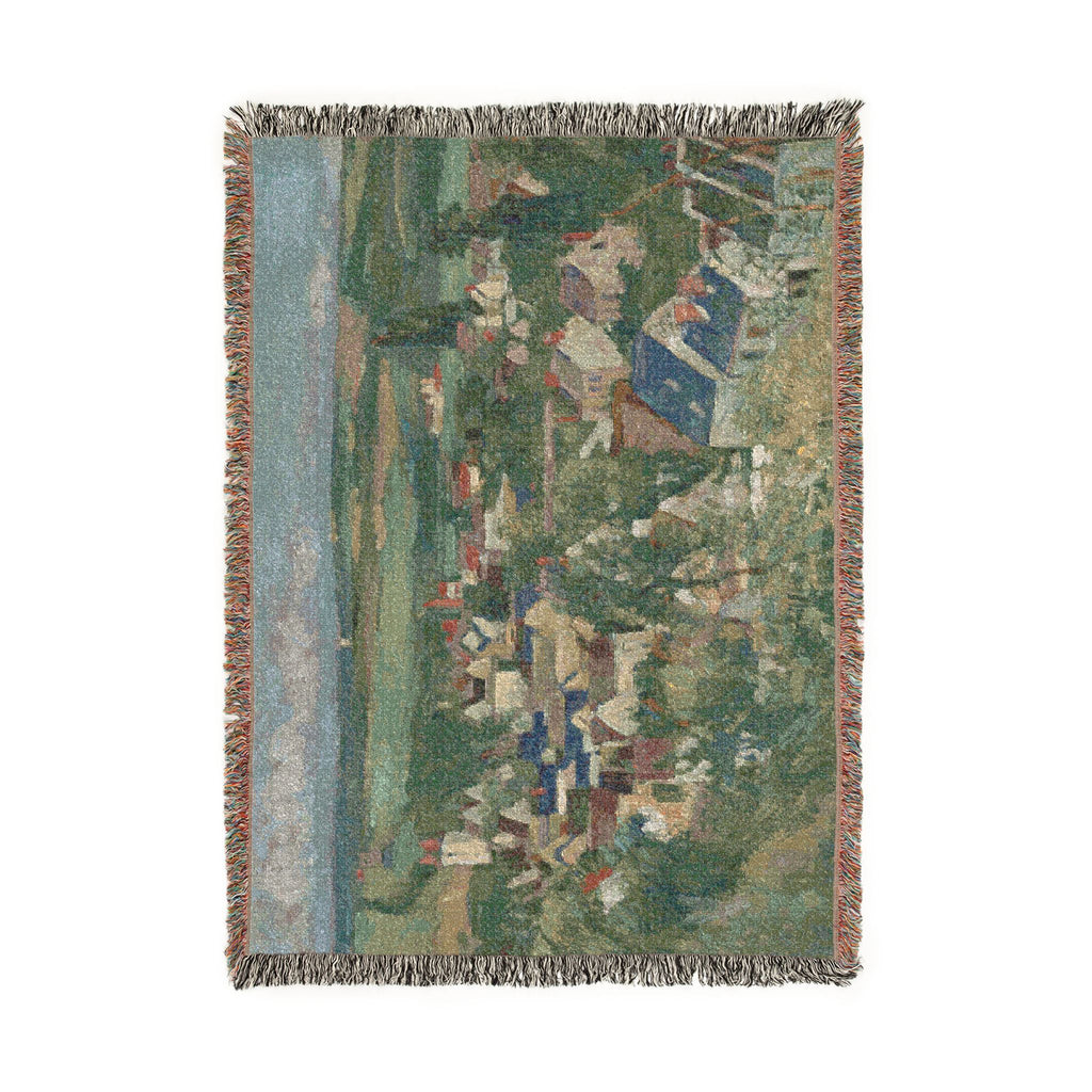 Paul Cezanne - Auvers, Panoramic View | Woven Tapestry Blanket