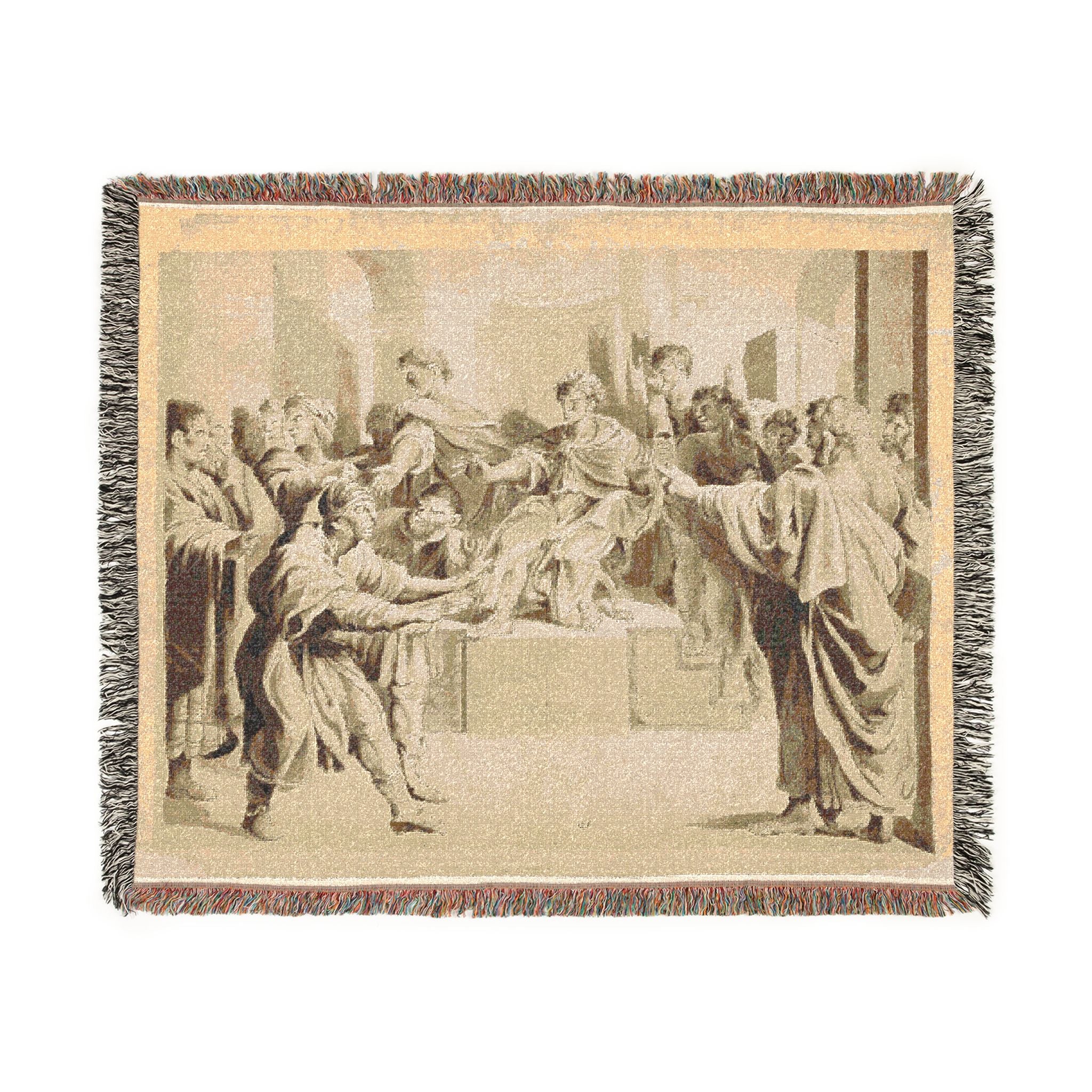Blinding of Elymas John Constable Tapestry Blanket