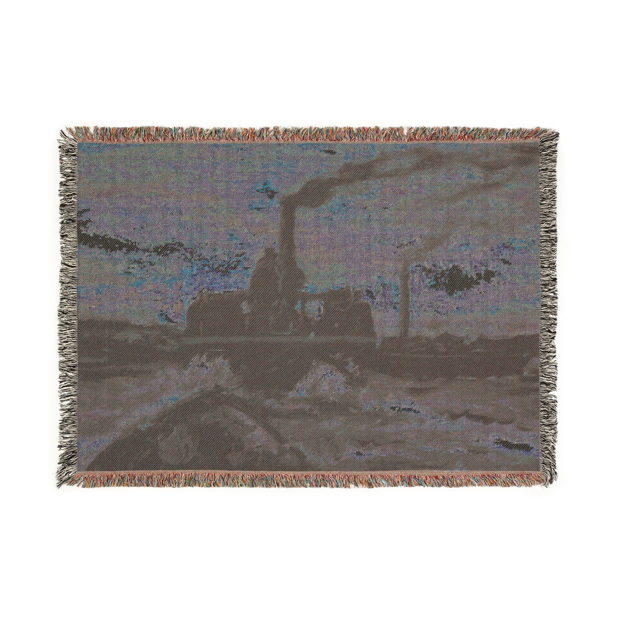 Charles François Daubigny - River Boat | Woven Tapestry Blanket