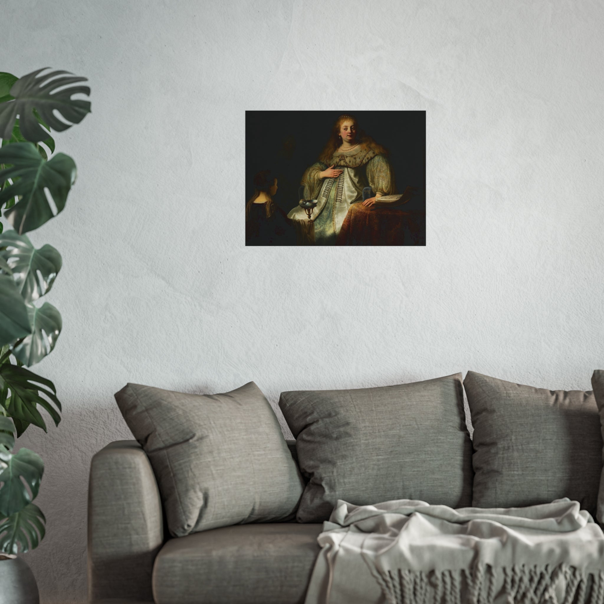 Judith at the Banquet of Holofernes (previously known as Artemisia), by Rembrandt, from Prado in Google Earth | Fine Art Poster