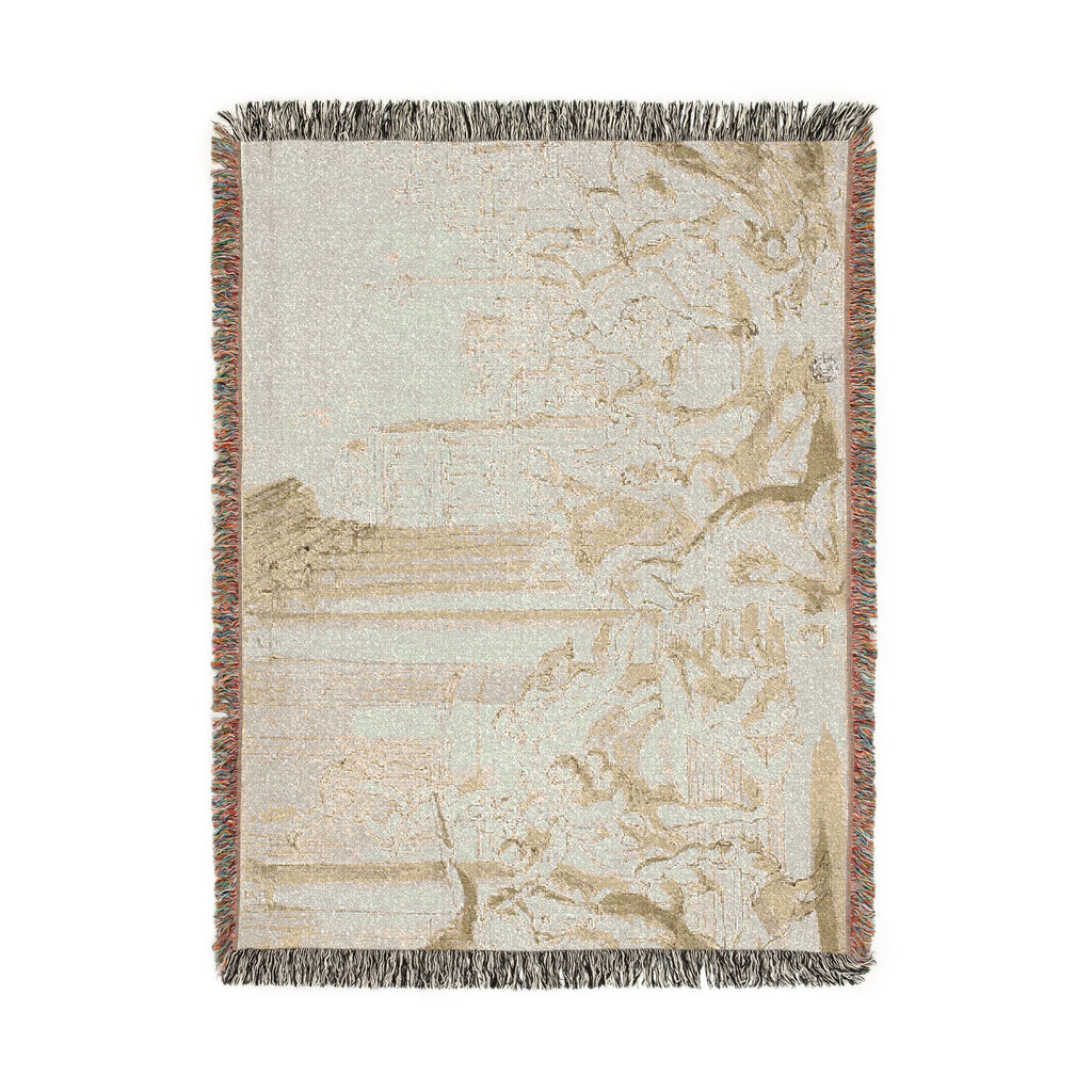 School of Nicolas Poussin - Massacre of the Innocents (recto); Figure Sketches (verso) | Woven Tapestry Blanket