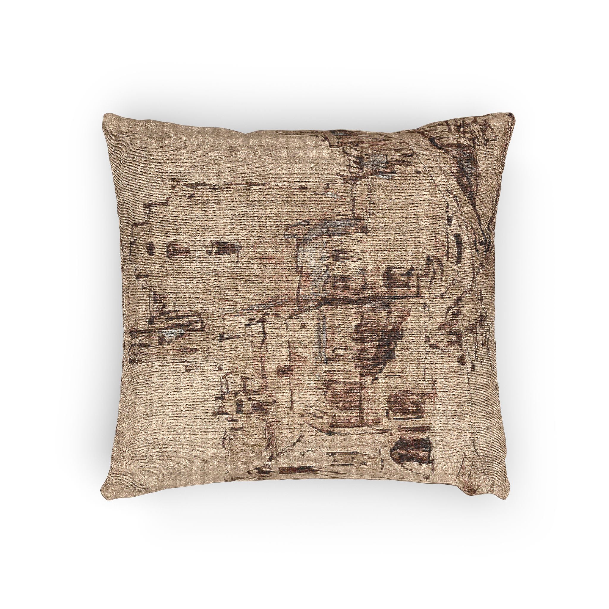Rembrandt van Rijn - Kostverloren Castle in Decay | Woven Pillow