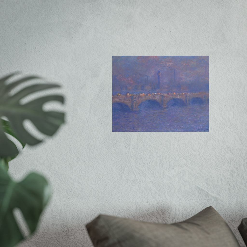 Claude Monet - Waterloo Bridge, Sunlight Effect | Fine Art Poster
