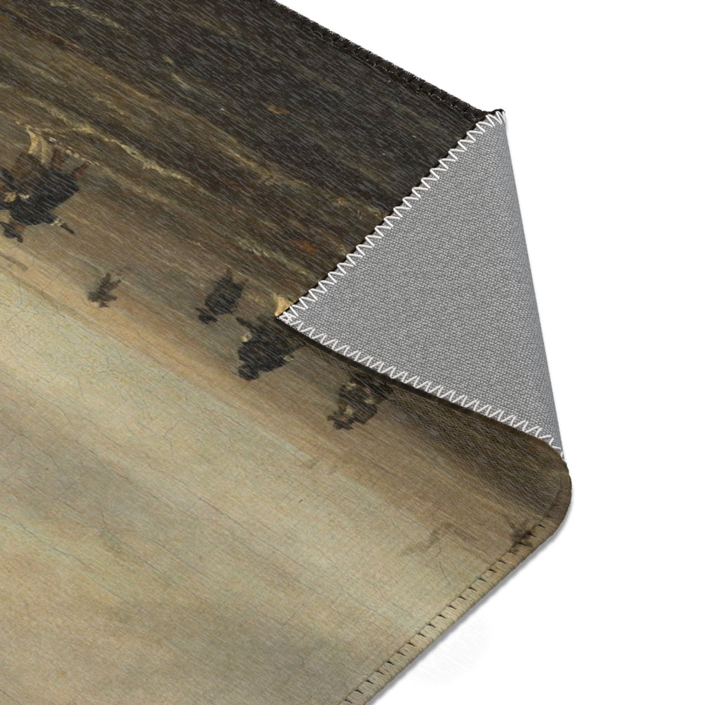 Naar Jacob van Ruisdael - Beach View - 154 - Mauritshuis | Area Rug