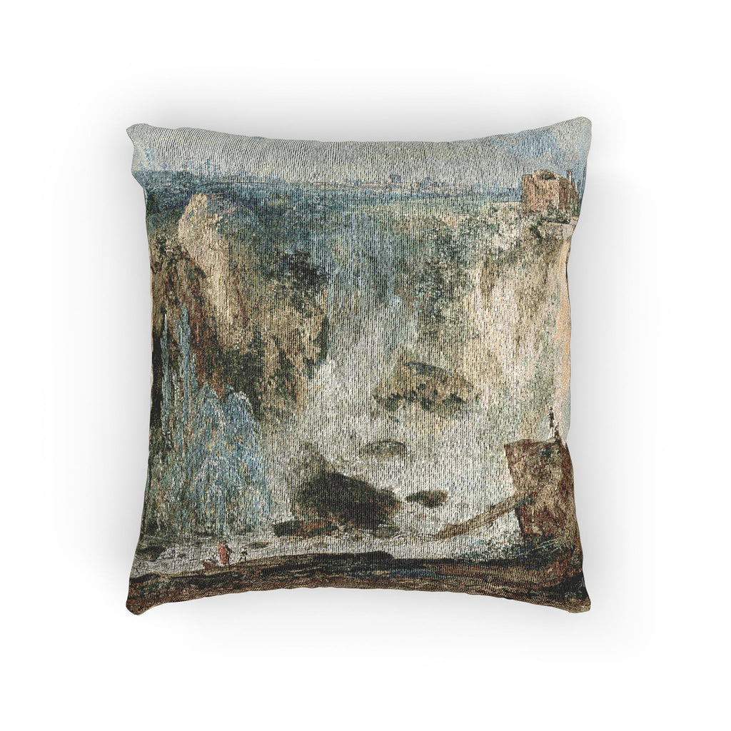 Louis Gabriel Moreau - Waterfall | Woven Pillow