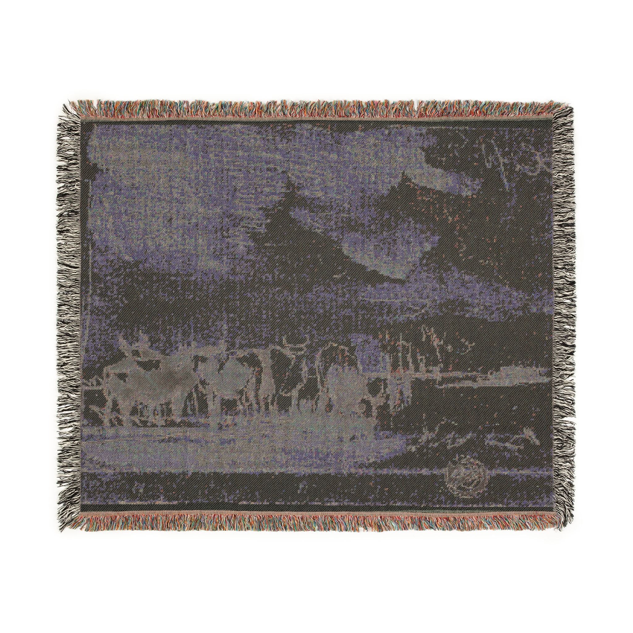 Aelbert Cuyp - Cattle in Water | Woven Tapestry Blanket