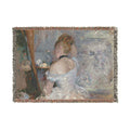 Berthe Morisot - Woman at Her Toilette | Woven Tapestry Blanket