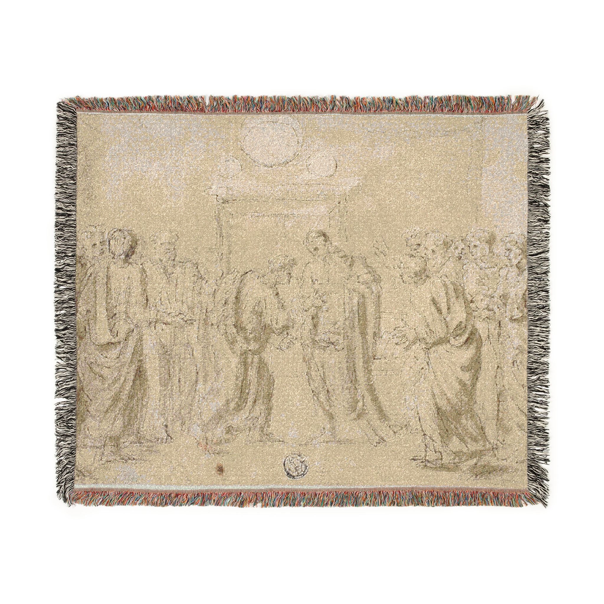 Style of Nicolas Poussin - The Incredulity of Saint Thomas (recto); Sketches of Figures (verso) | Woven Tapestry Blanket