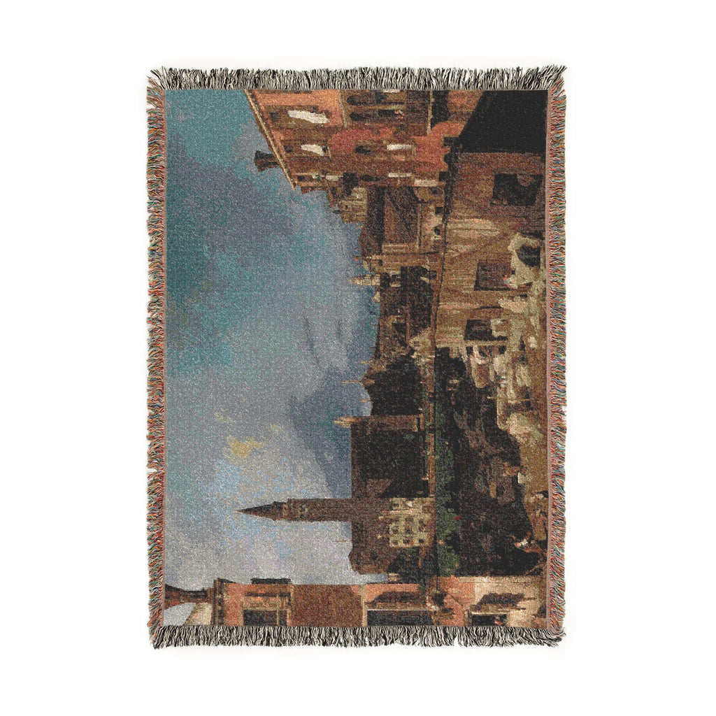 Canaletto - The Stonemason's Yard | Woven Tapestry Blanket