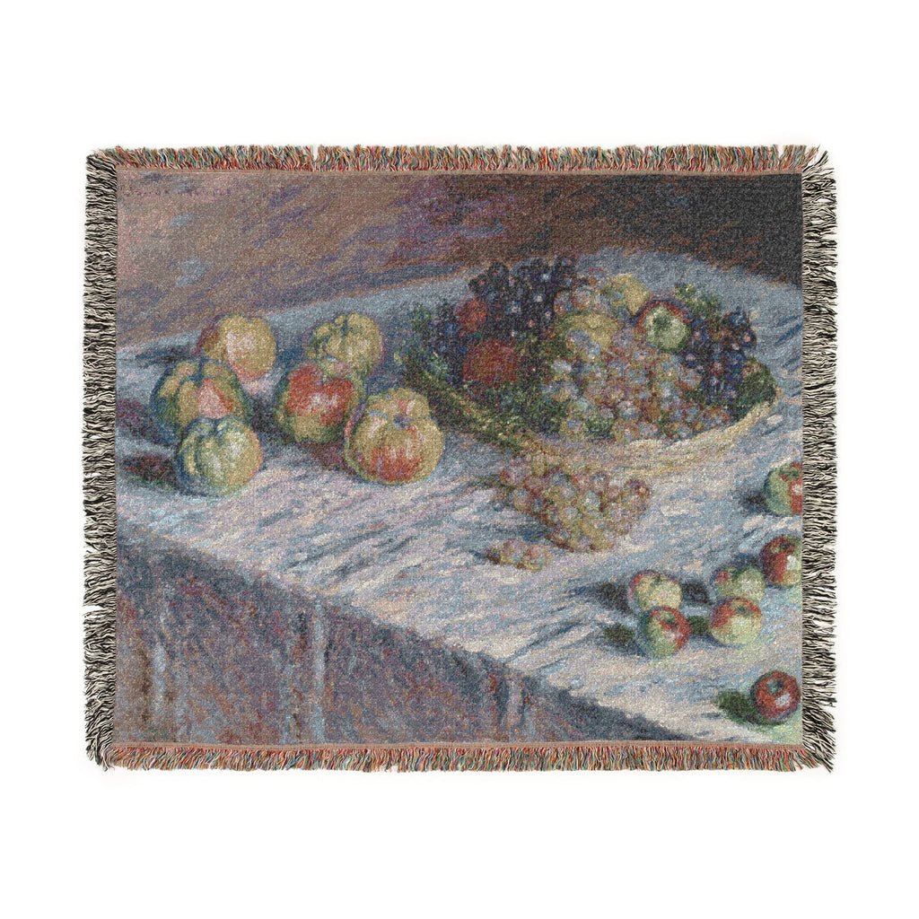 Claude Monet - Apples and Grapes | Woven Tapestry Blanket