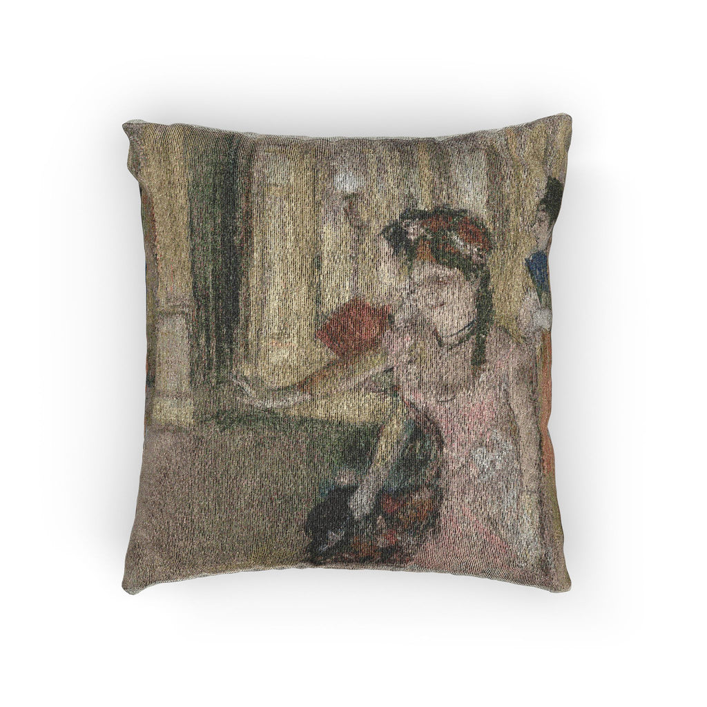 Hilaire Germain Edgar Degas - Singers on the Stage | Woven Pillow