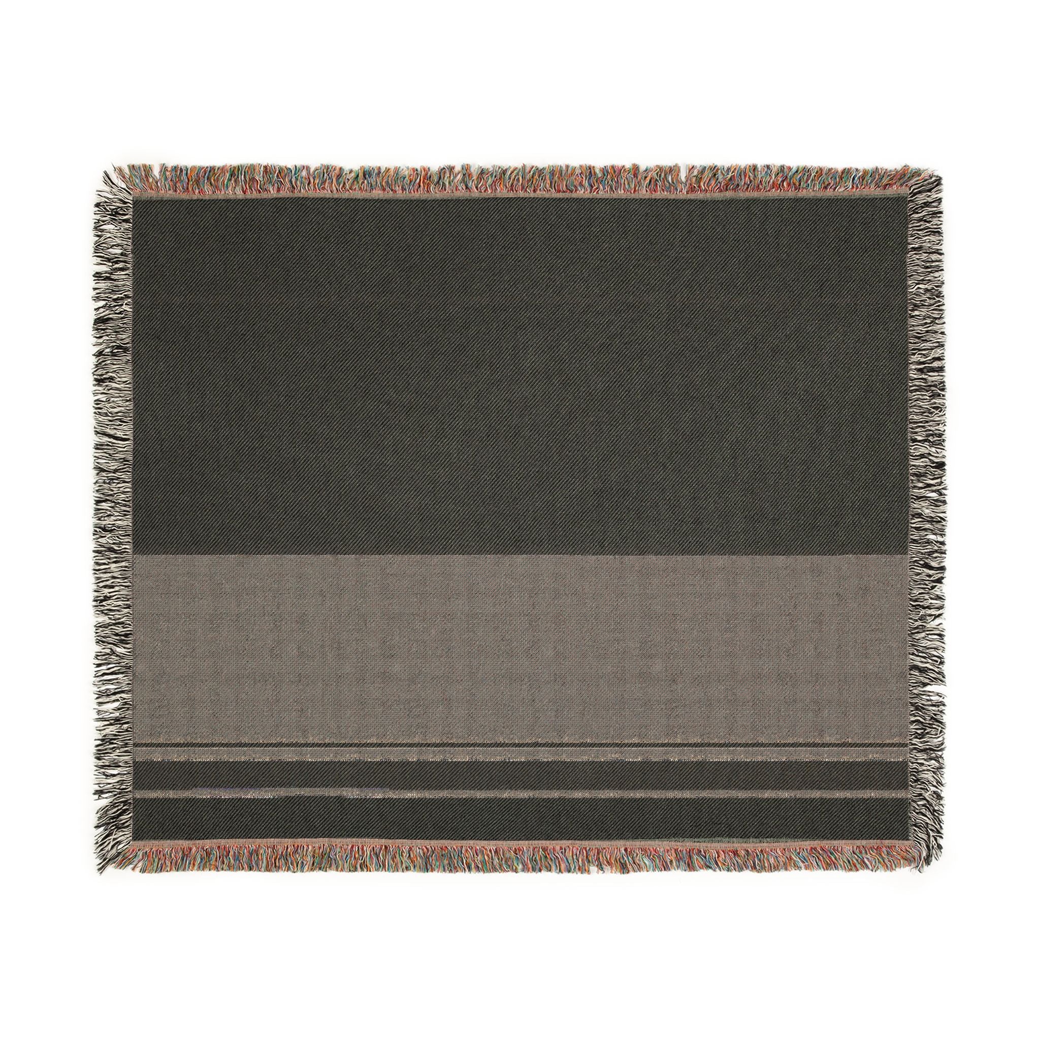 Grove Throw — Warm White · Olive · Sand
