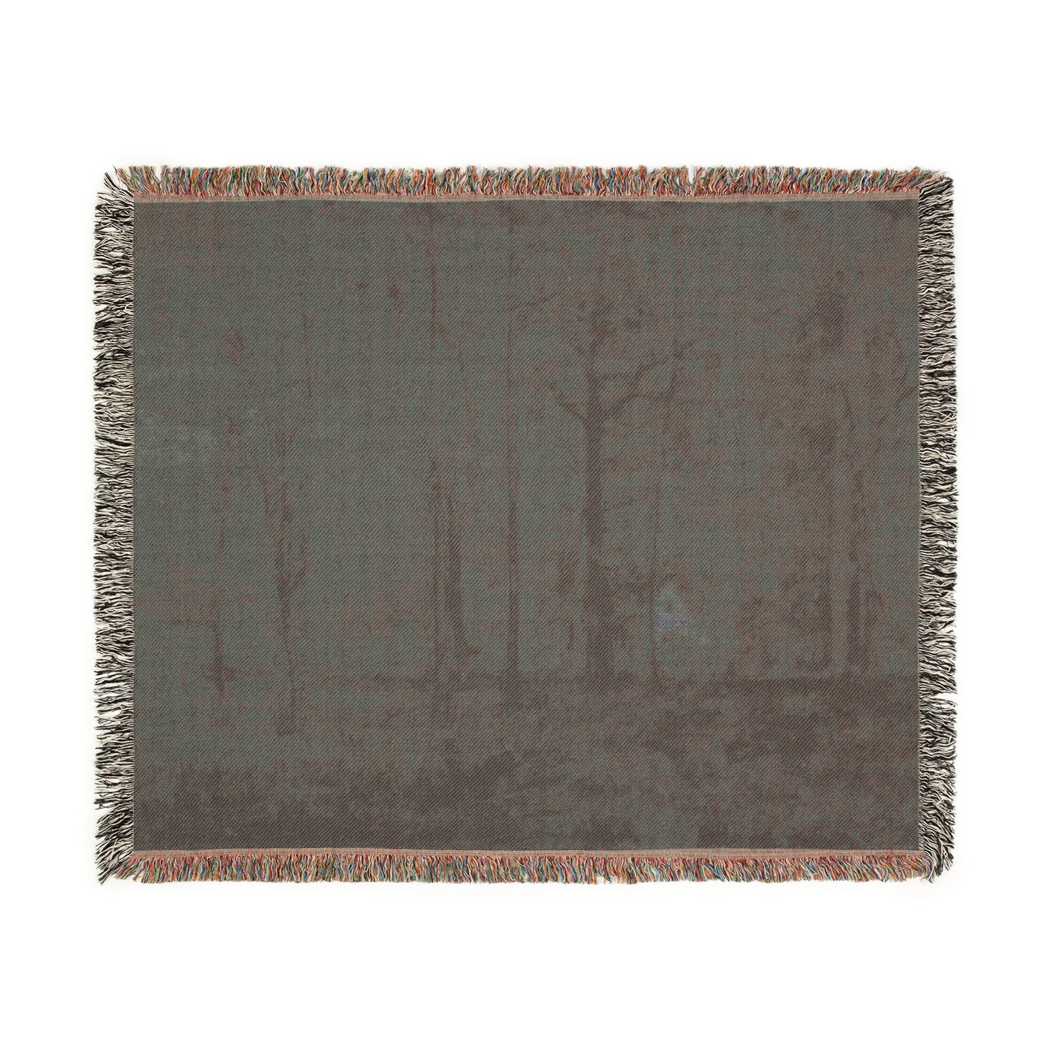 George Inness - Autumn Woods | Woven Tapestry Blanket