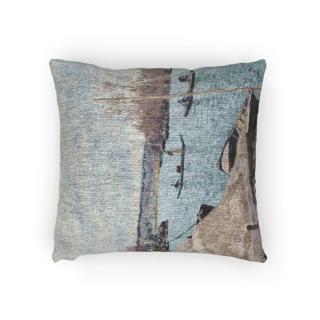 Alfred Sisley - The Seine at Port-Marly, Piles of Sand | Woven Pillow