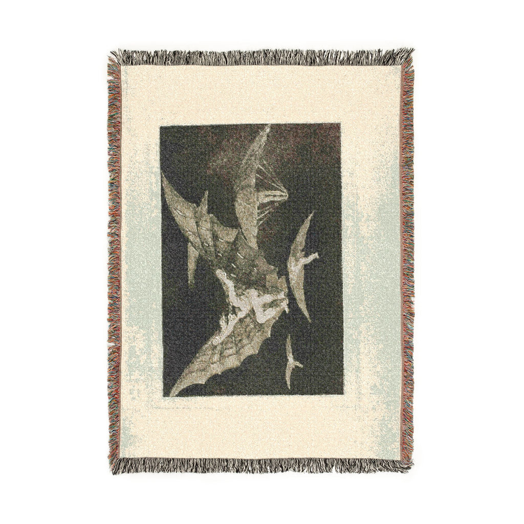 Francisco José de Goya y Lucientes - A Way of Flying, from Disparates, published as plate 13 in Los Proverbios (Proverbs | Woven Tapestry Blanket