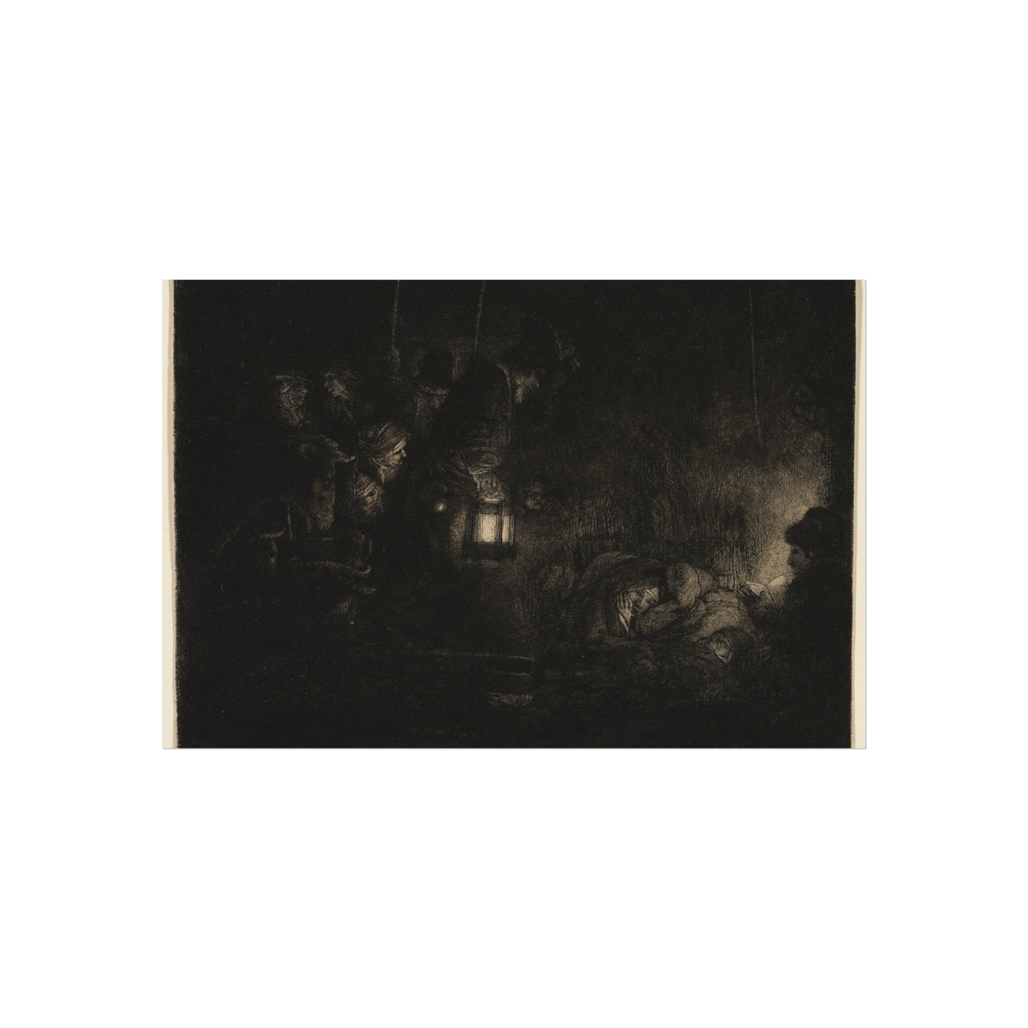 Rembrandt van Rijn - The Adoration of the Shepherds A Night Piece | Fine Art Poster