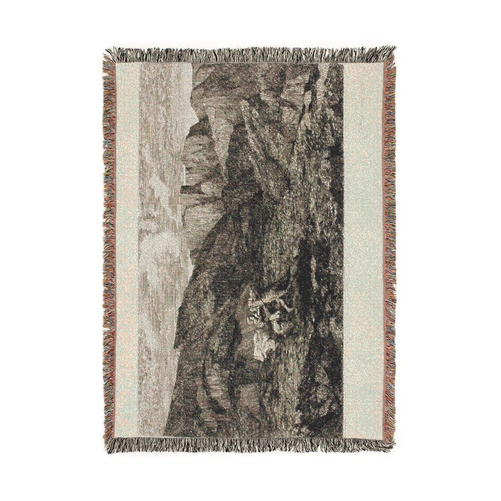 Odilon Redon - Fear | Woven Tapestry Blanket