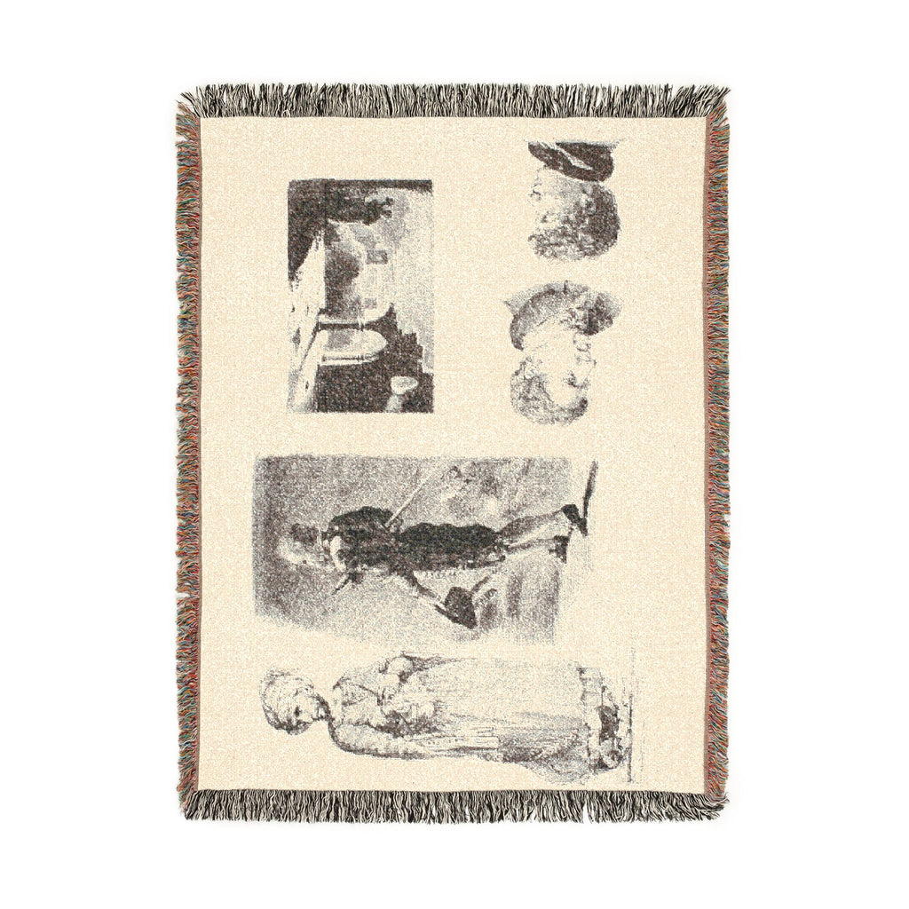 Eugène Delacroix - Sheet of Sketches | Woven Tapestry Blanket