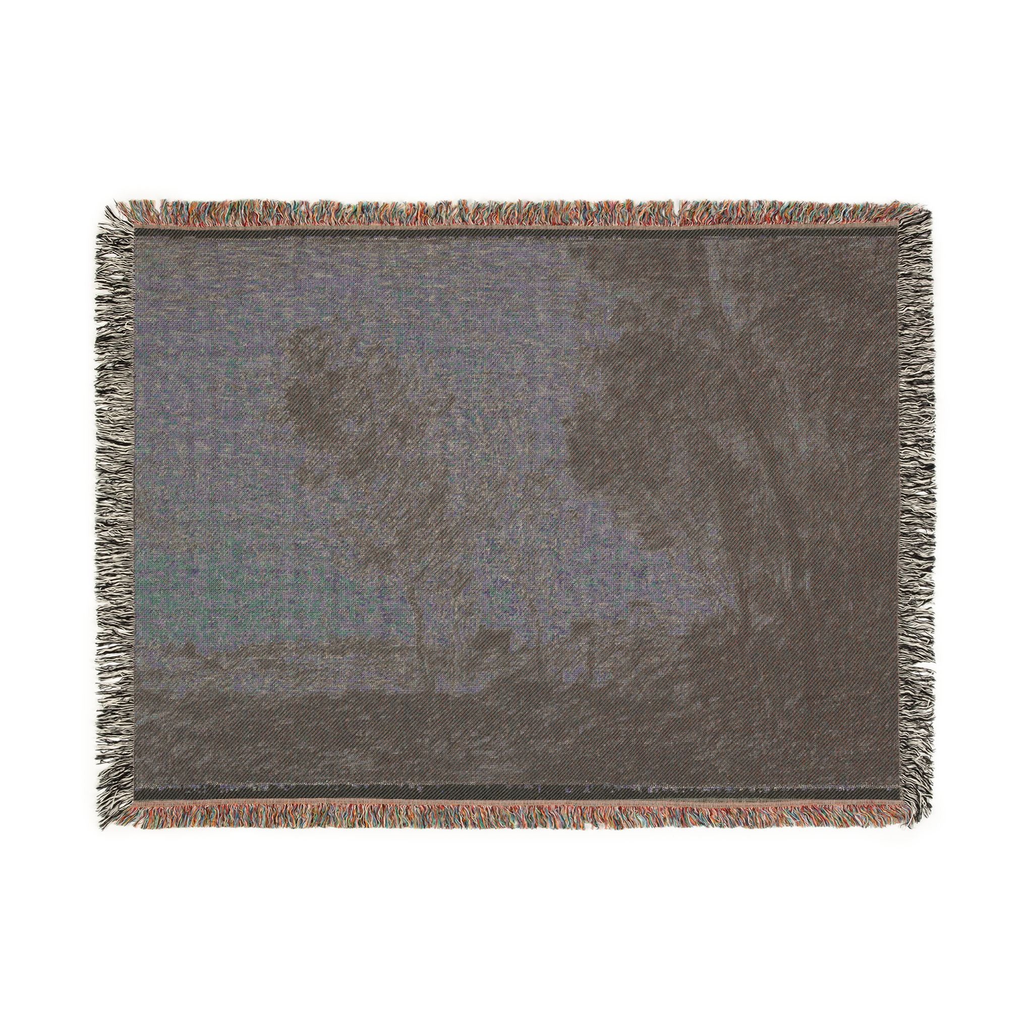 Jean Baptiste Camille Corot - In the Dunes Souvenir of the Woods of the Hague | Woven Tapestry Blanket