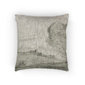 Jean Baptiste Camille Corot - The Isolated Fort | Woven Pillow