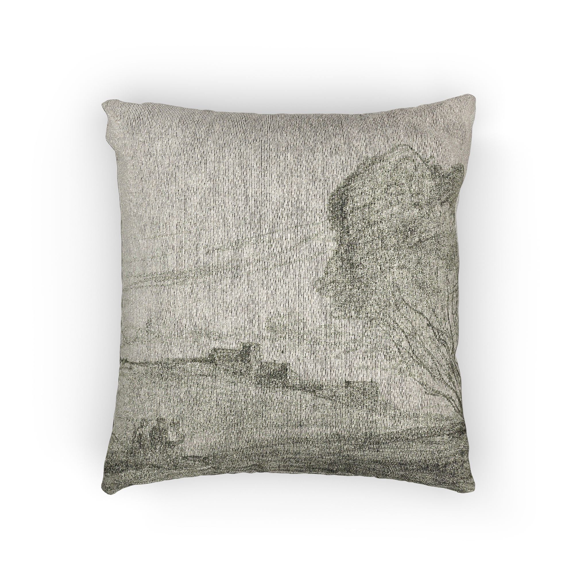 Jean Baptiste Camille Corot - The Isolated Fort | Woven Pillow