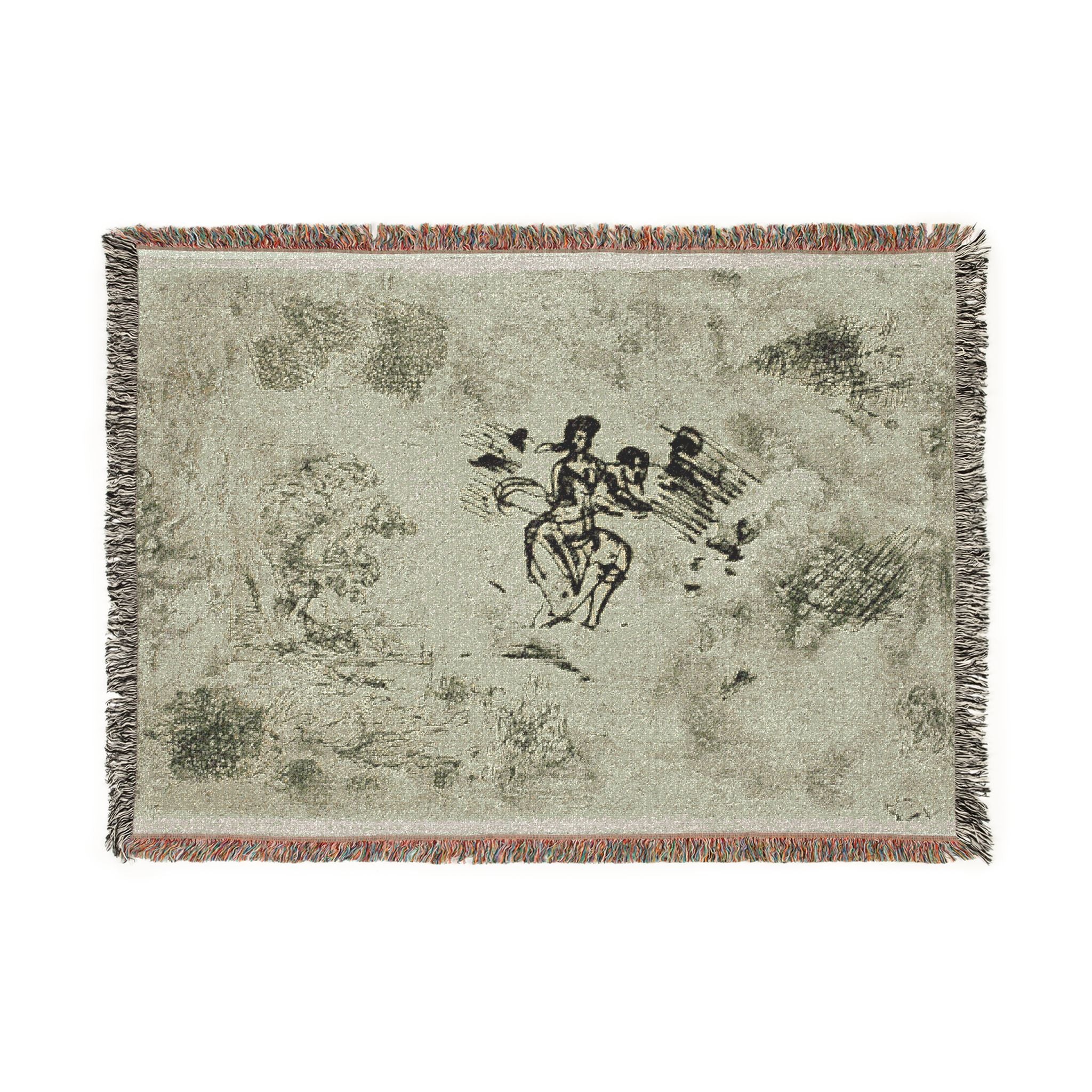 Claude Lorrain - Seated Woman and Other Sketches | Woven Tapestry Blanket